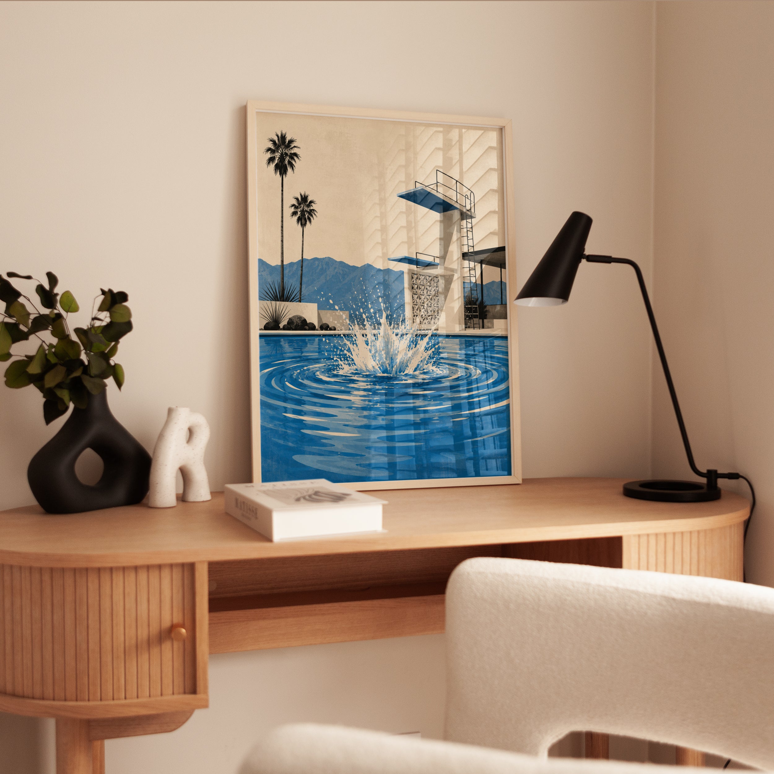 Mid Century Modern Pool – Palm Springs Wall Art - interior
