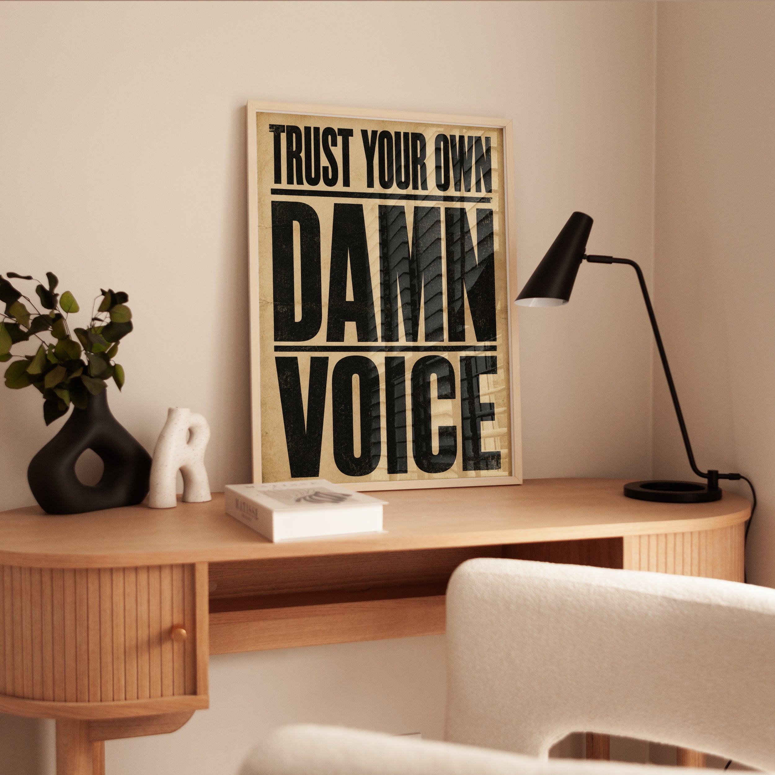 Motivational Quote Print - interior