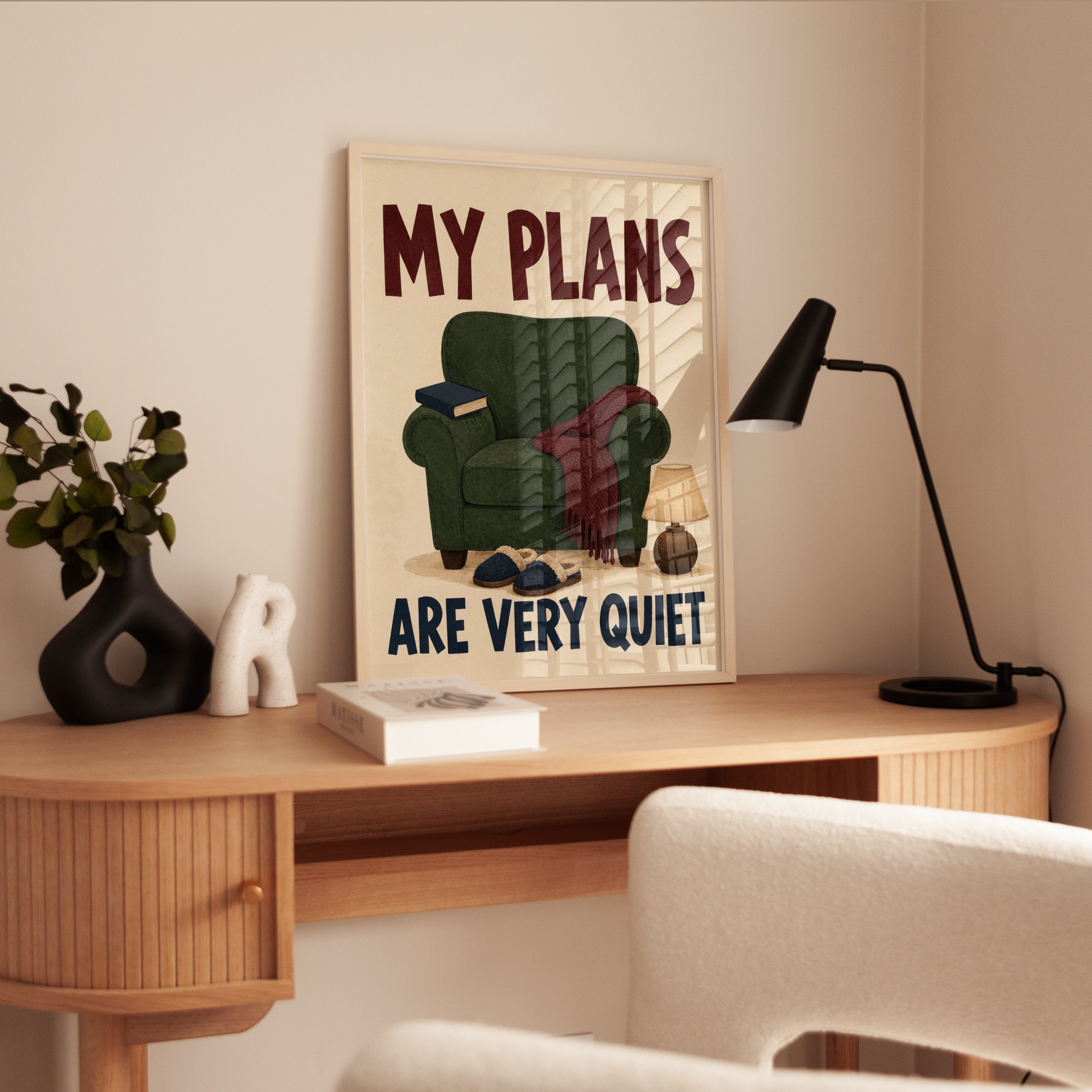 Funny Wall Art – Cozy Home Decor Print - interior