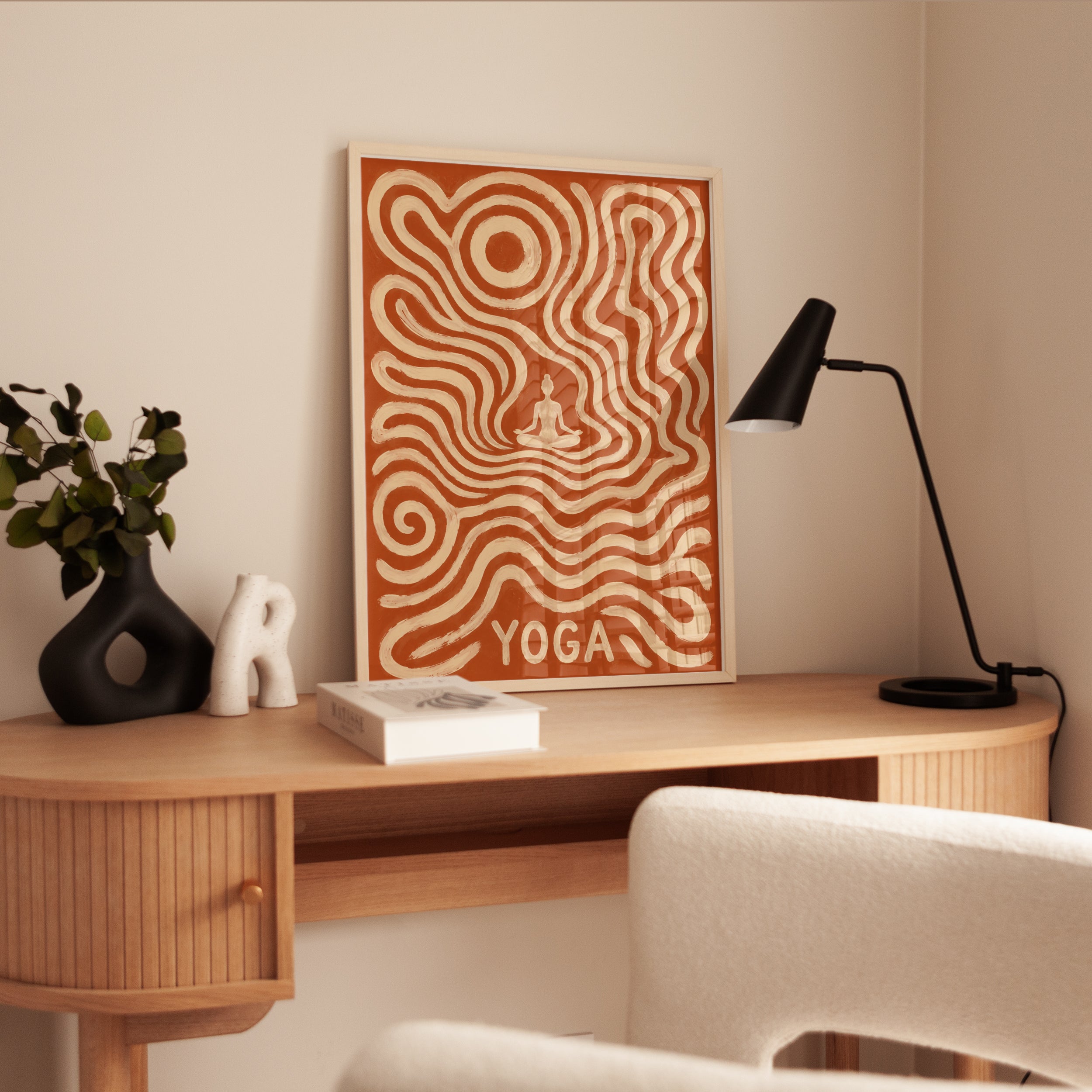 Yoga Wall Art – Meditation Room Decor - interior