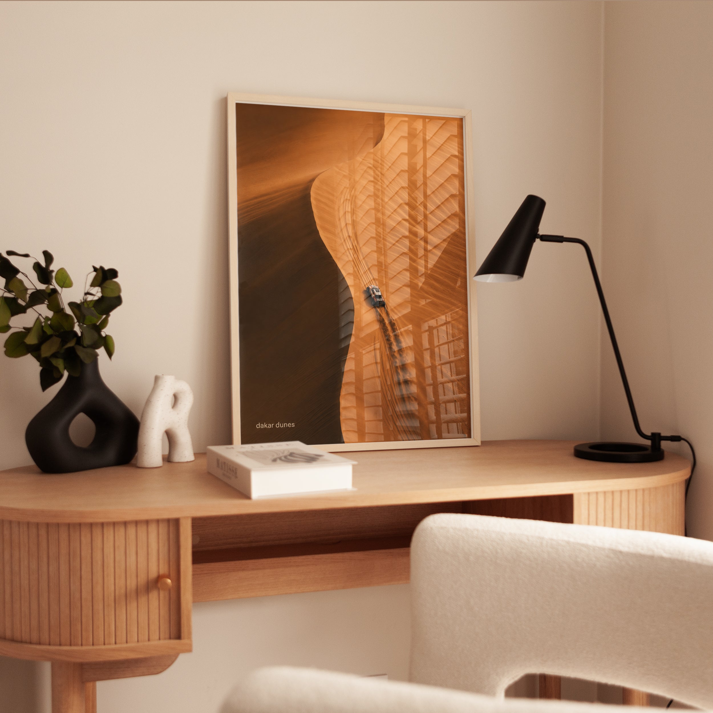 Desert Landscape Wall Art – Sand Dunes Print - interior