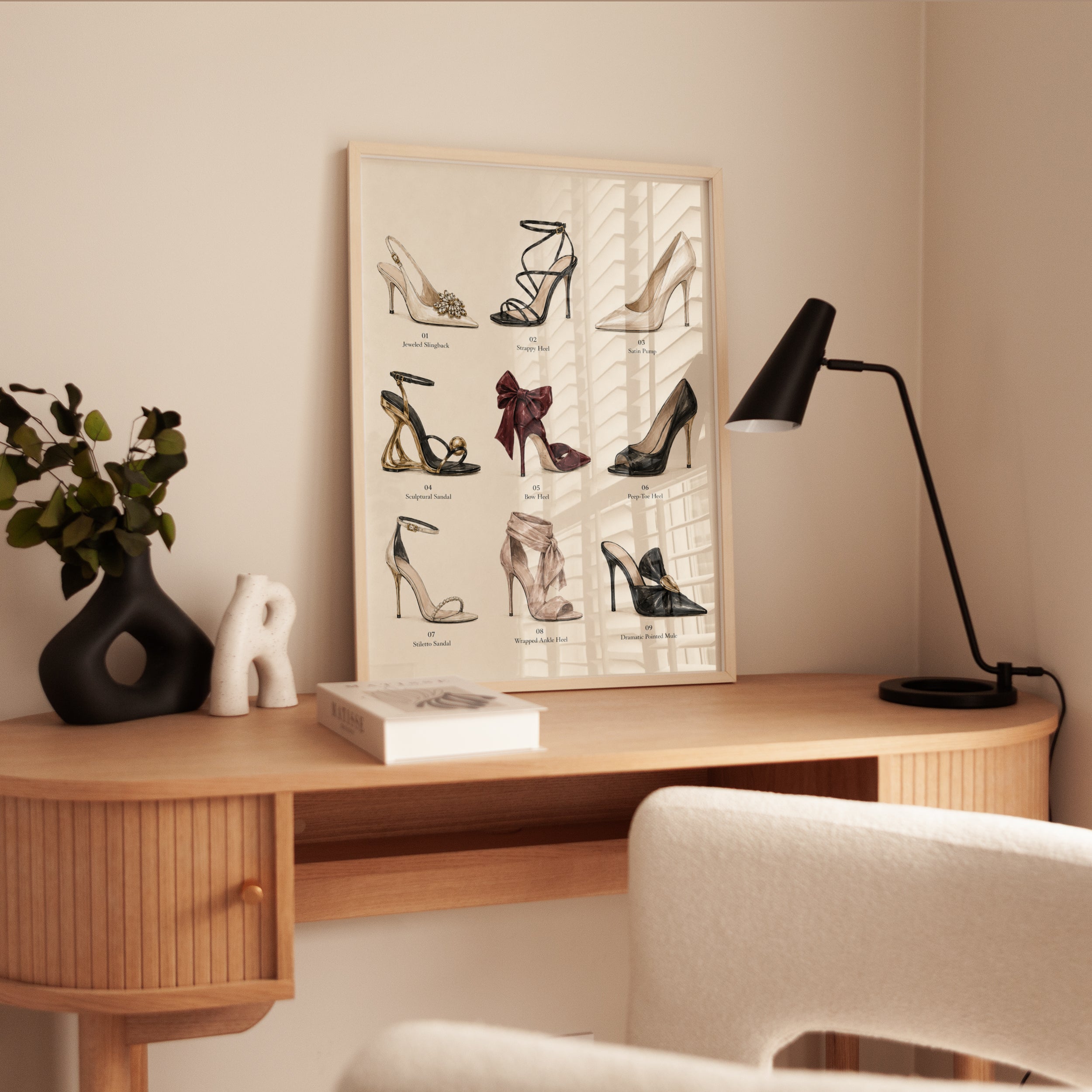 High Heel Poster – Designer Shoe Wall Art - interior
