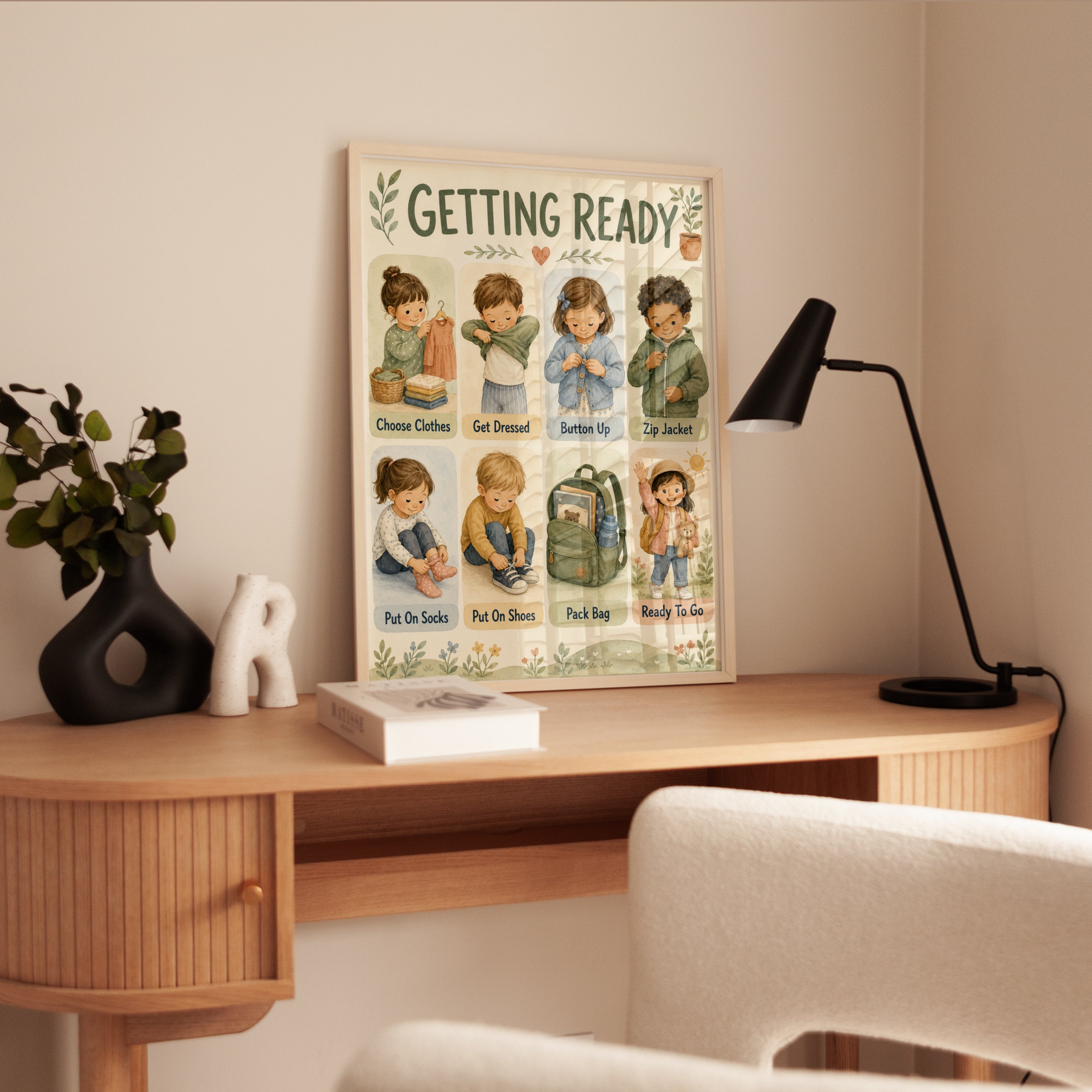 Children's Morning Routine Chart - interior