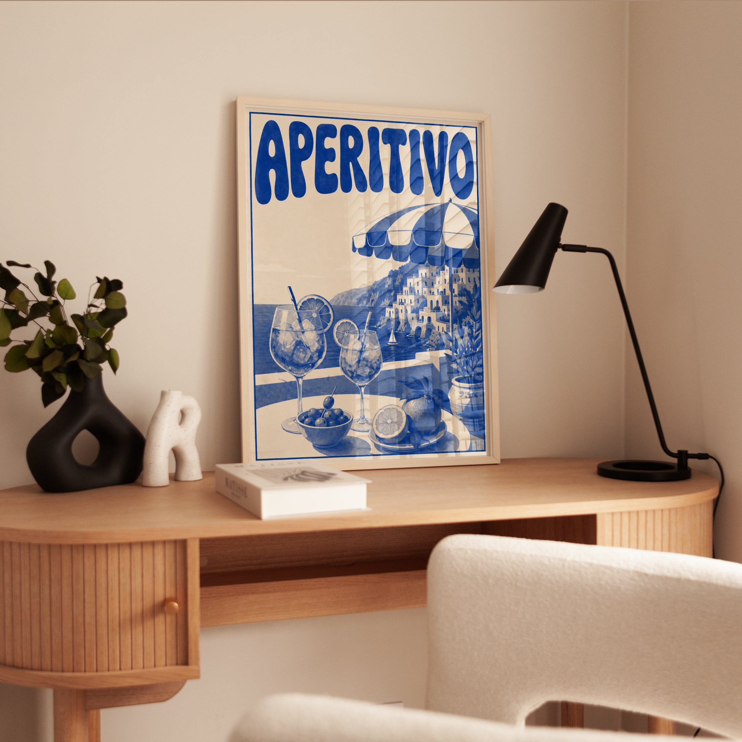 Aperitivo Wall Art: Italian Coastal Print - interior