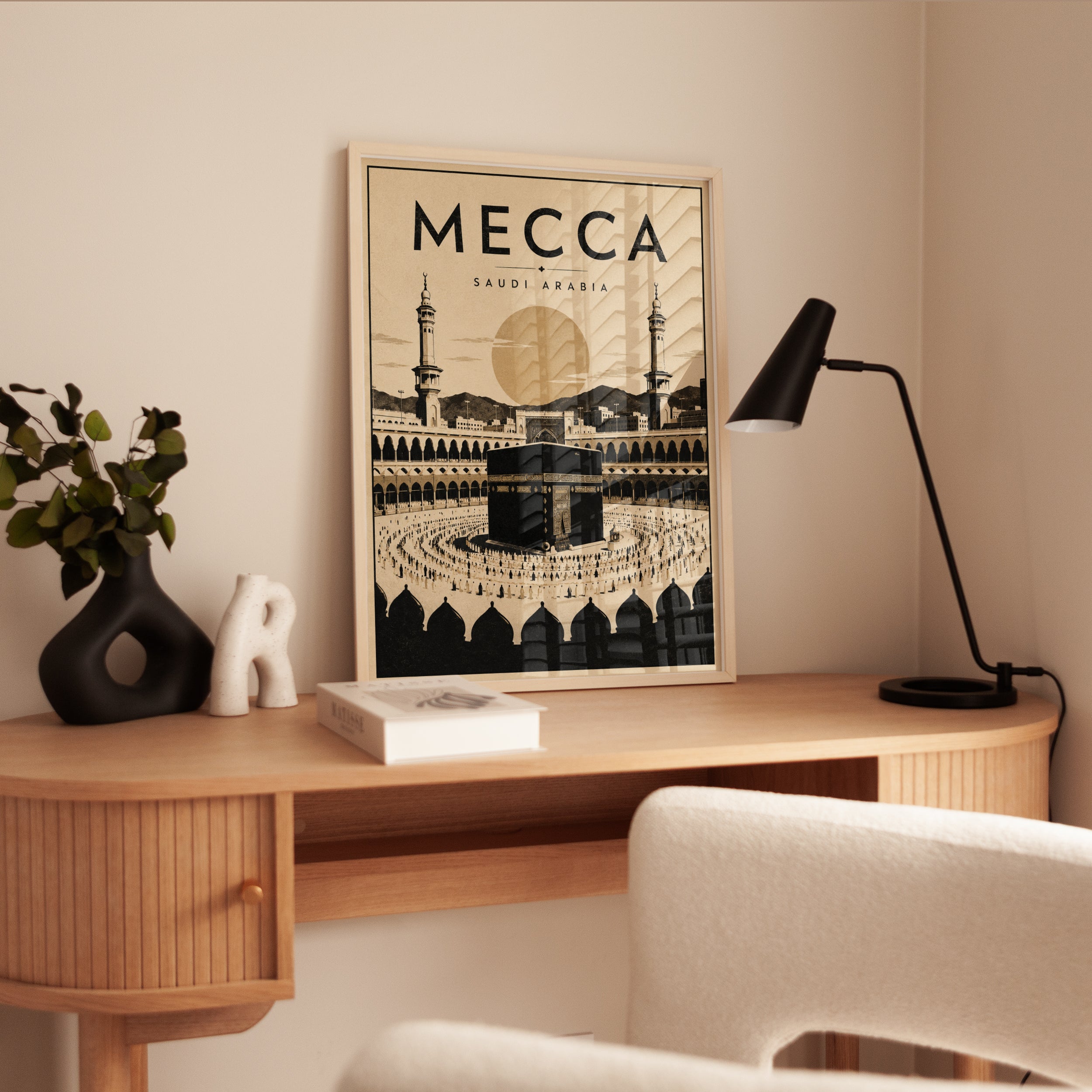 Mecca Travel Poster – Saudi Arabia Wall Art - interior