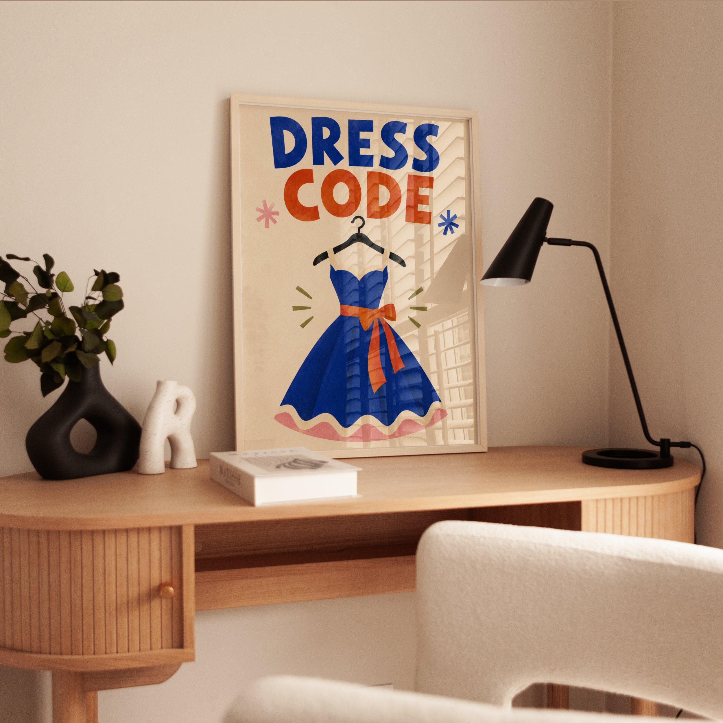 Dress Code Poster – Closet Wall Art - interior