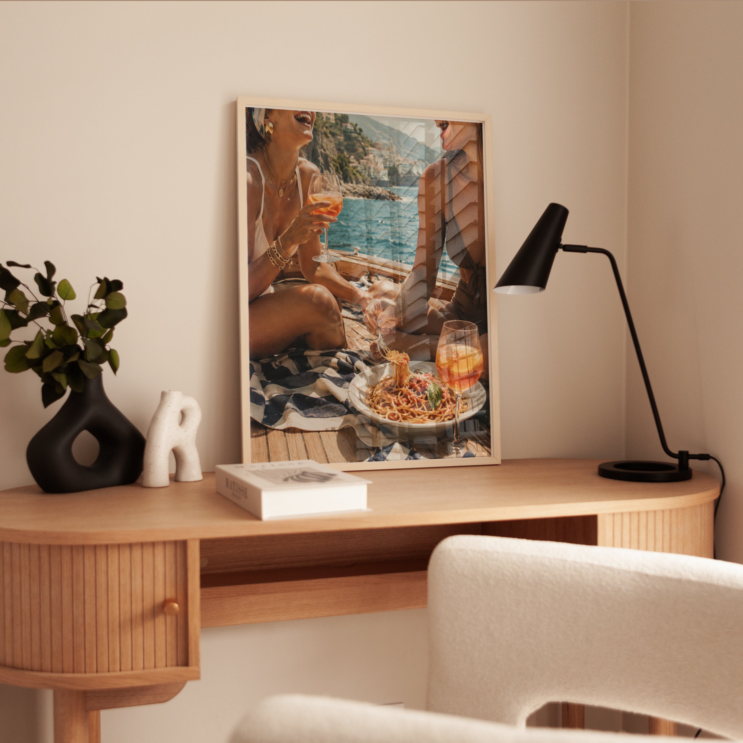 Italian Coast Wall Art – Summer Travel Print - interior