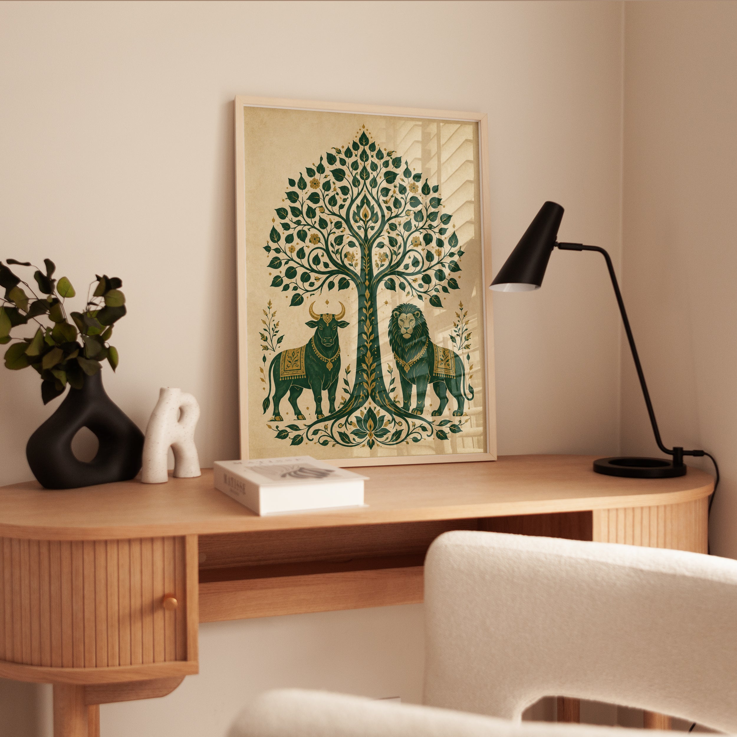 Tree of Life Wall Art – Folk Art Print - interior