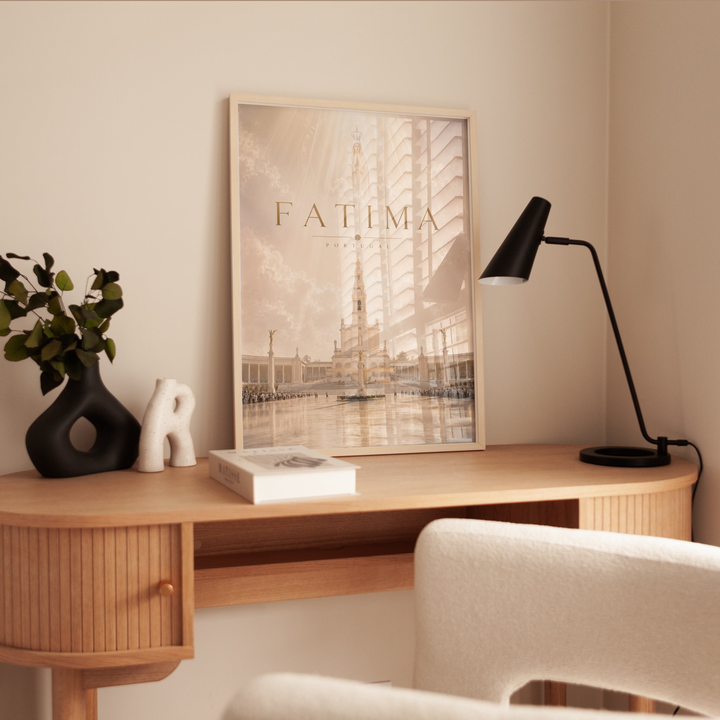Portugal Travel Poster – Fatima Print - interior