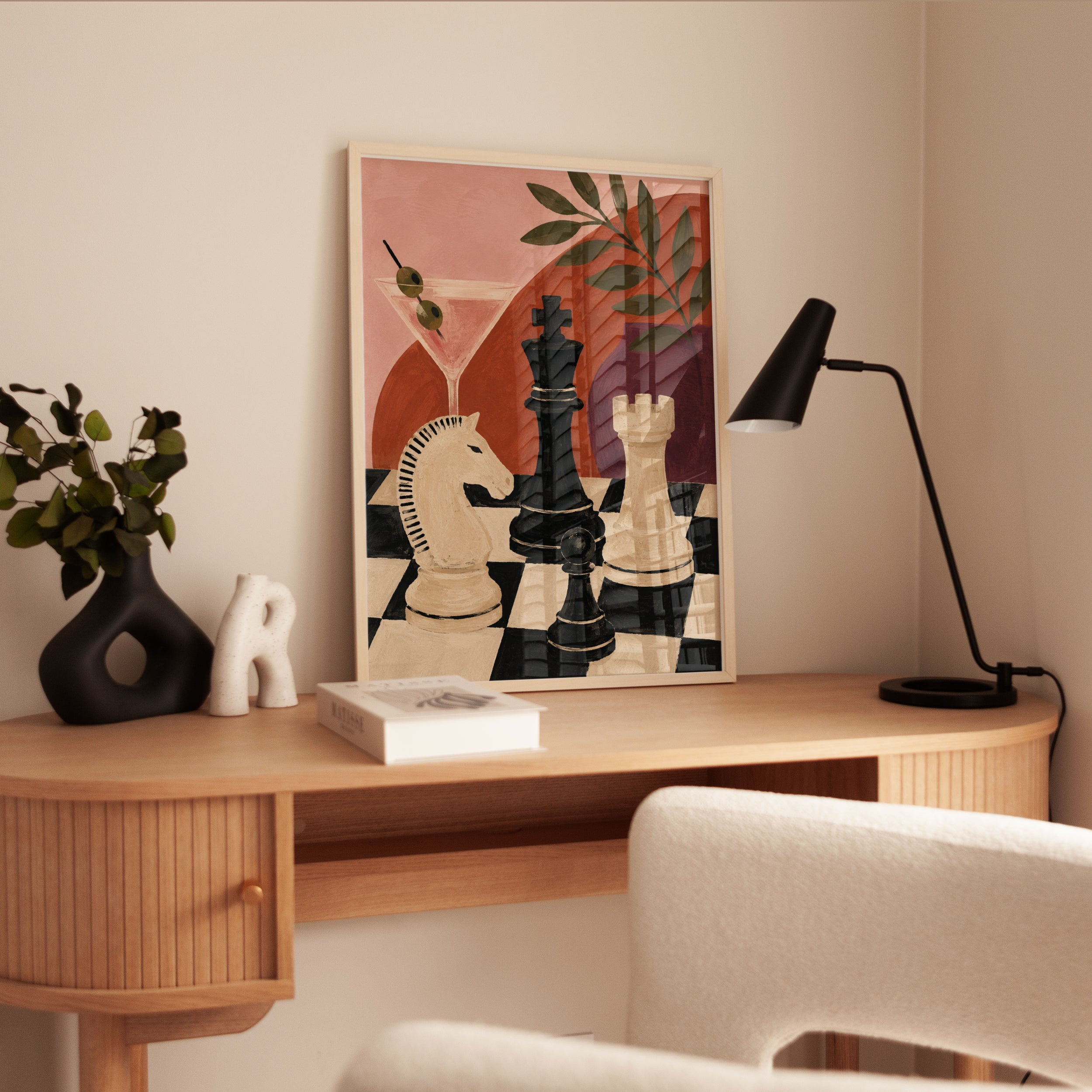 Chess Wall Art – Still Life Print - interior