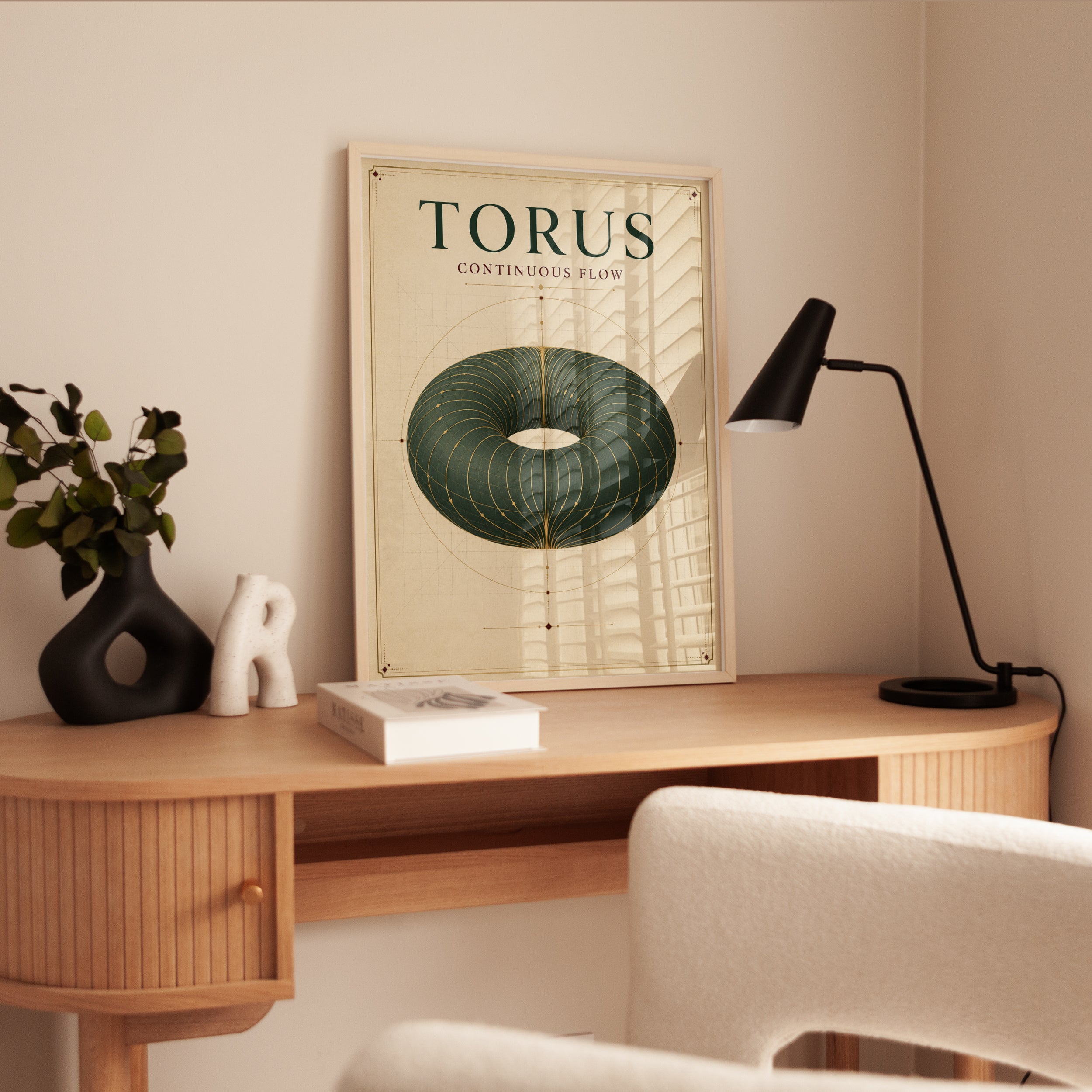 Geometric Wall Art – Torus Mathematics Print - interior