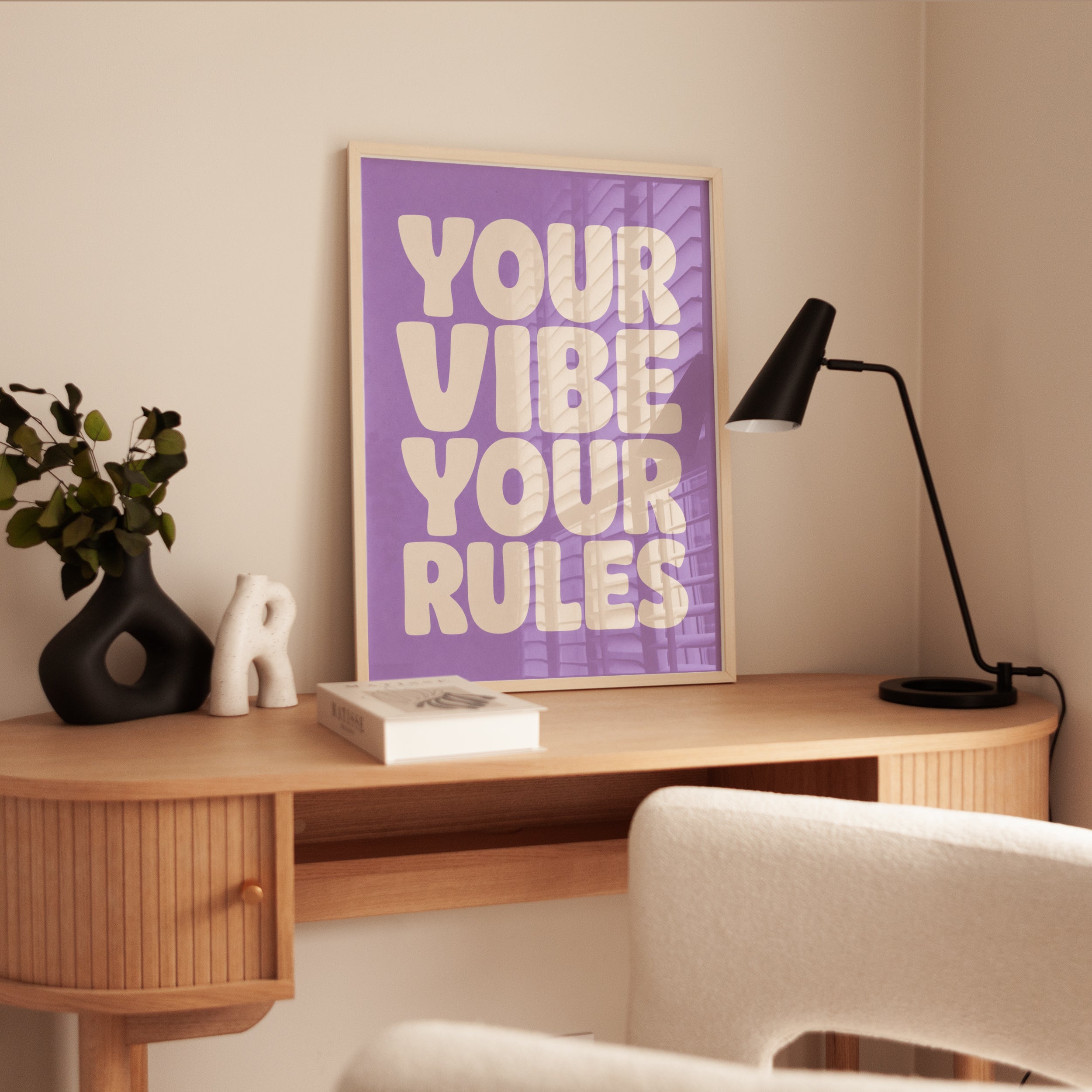 Purple Motivational Poster - interior