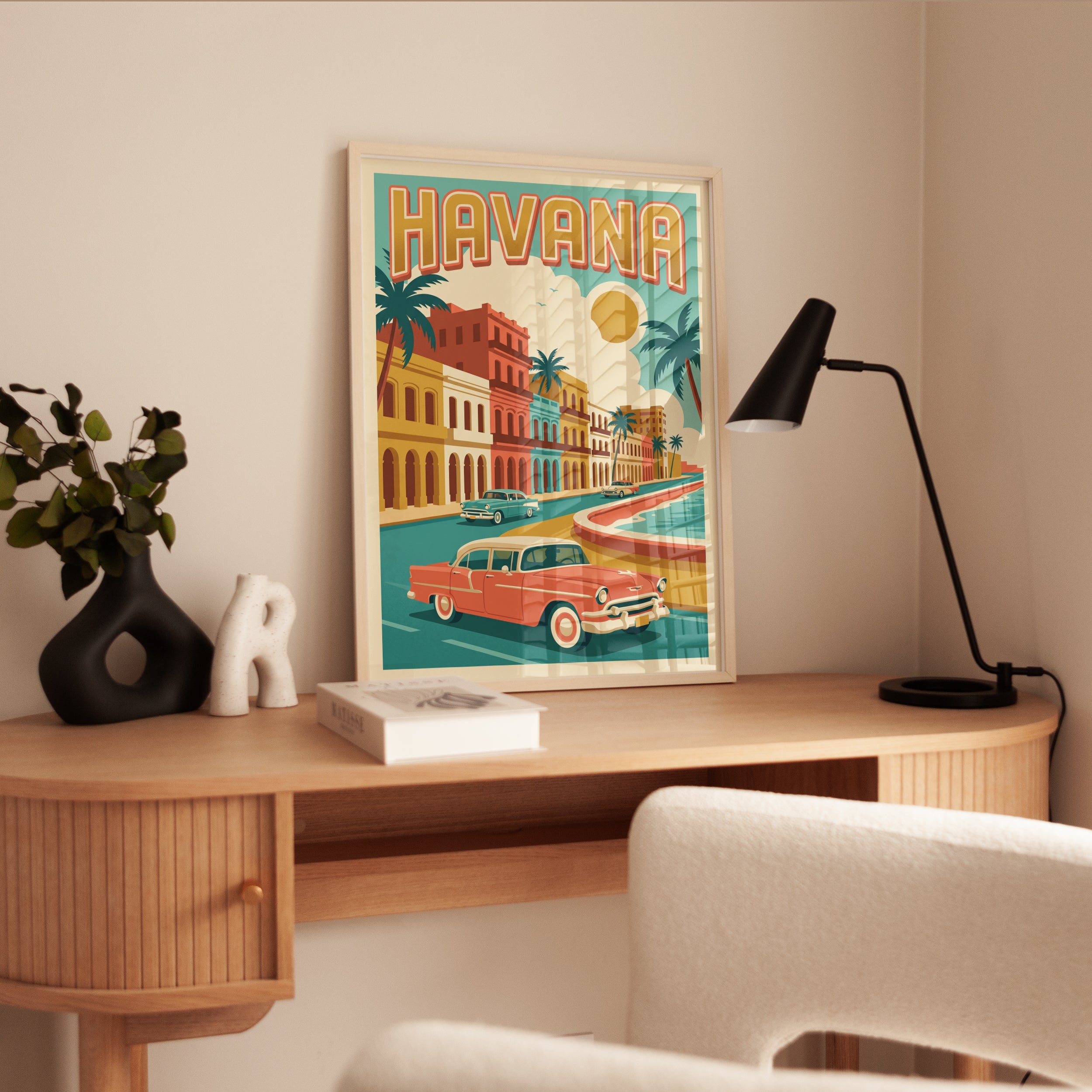 Retro Havana Wall Art - interior