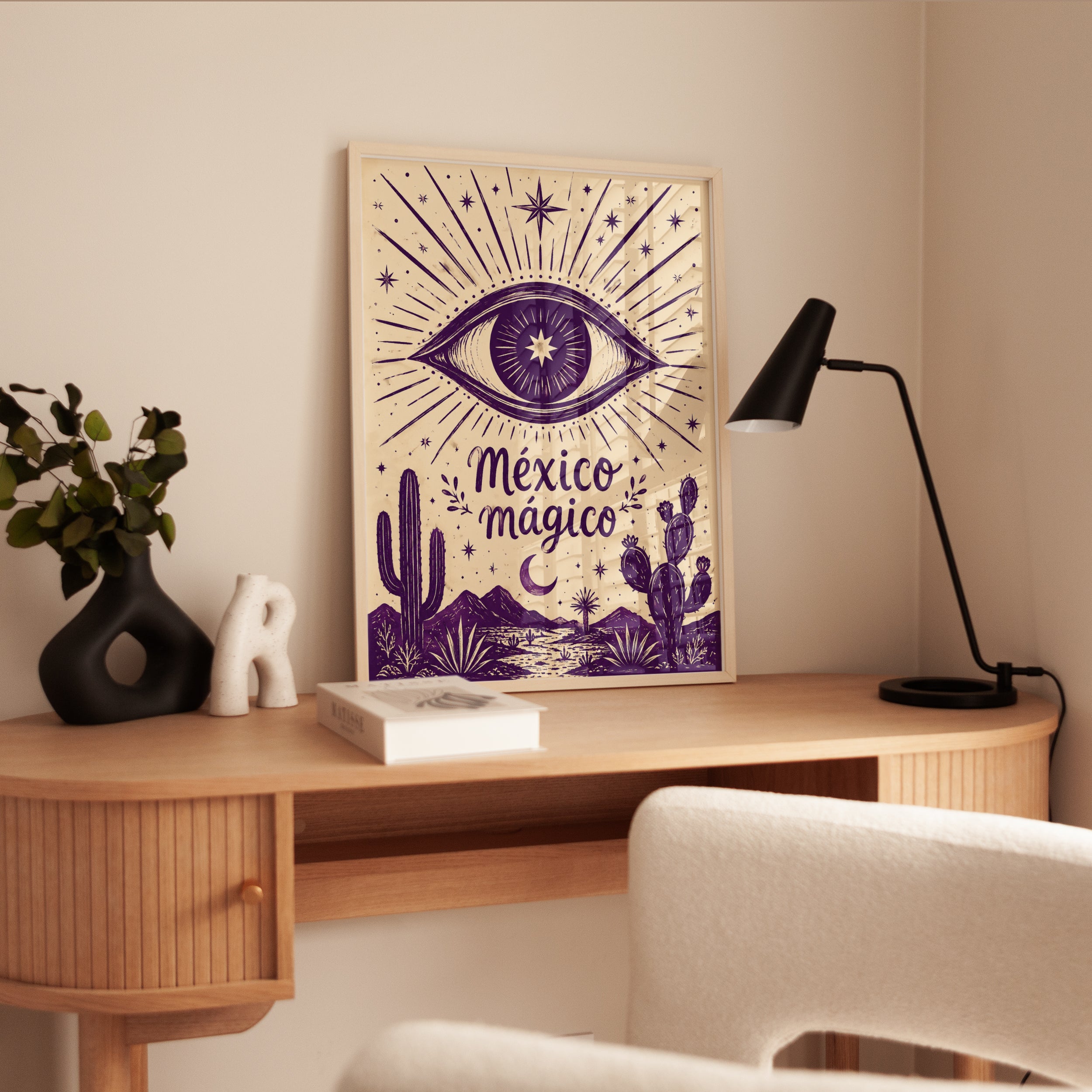 Mystical Eye Wall Art – Mexico Magico Print - interior