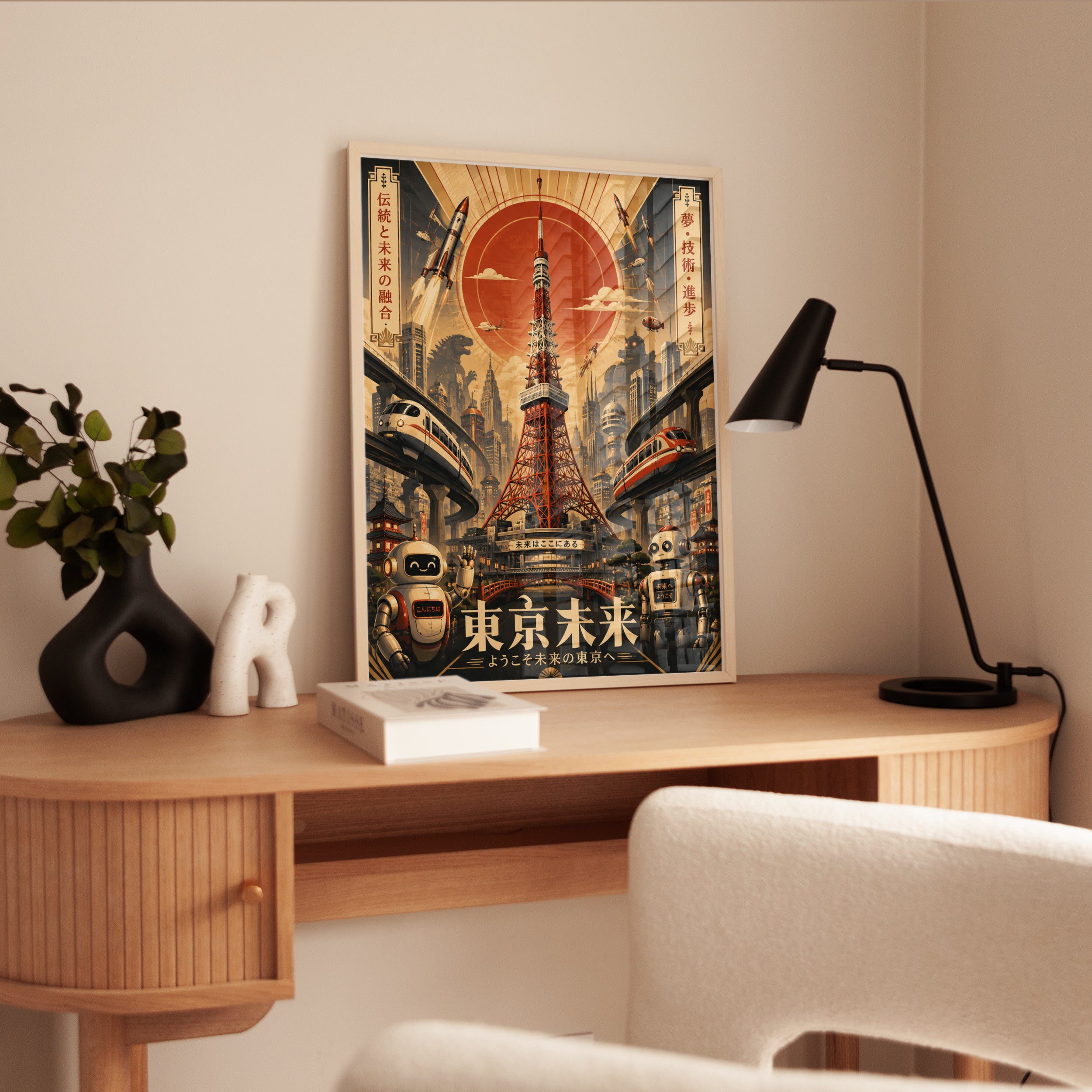 Tokyo Travel Poster – Retro Japan Wall Art - interior