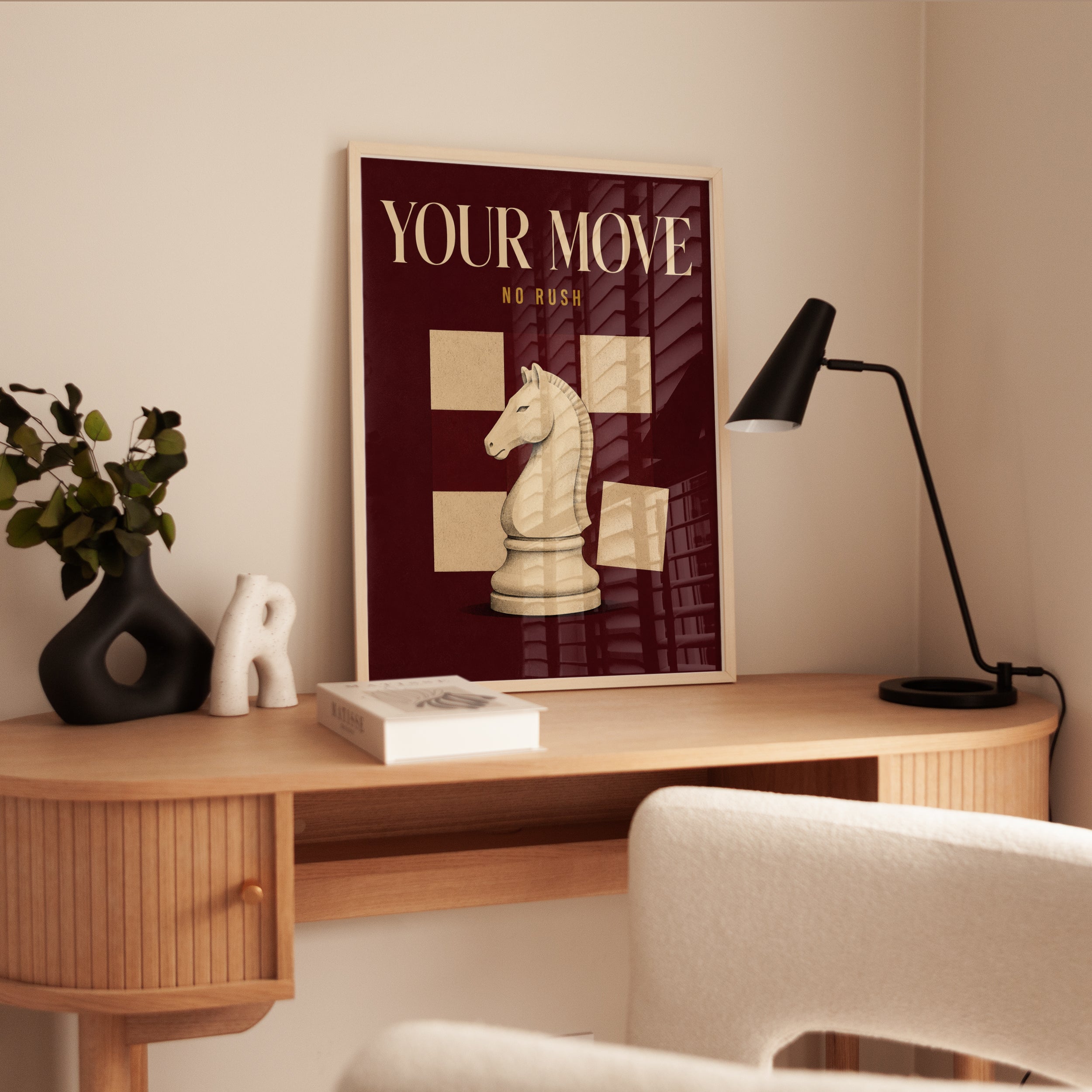 Chess Wall Art – Your Move No Rush Print - interior