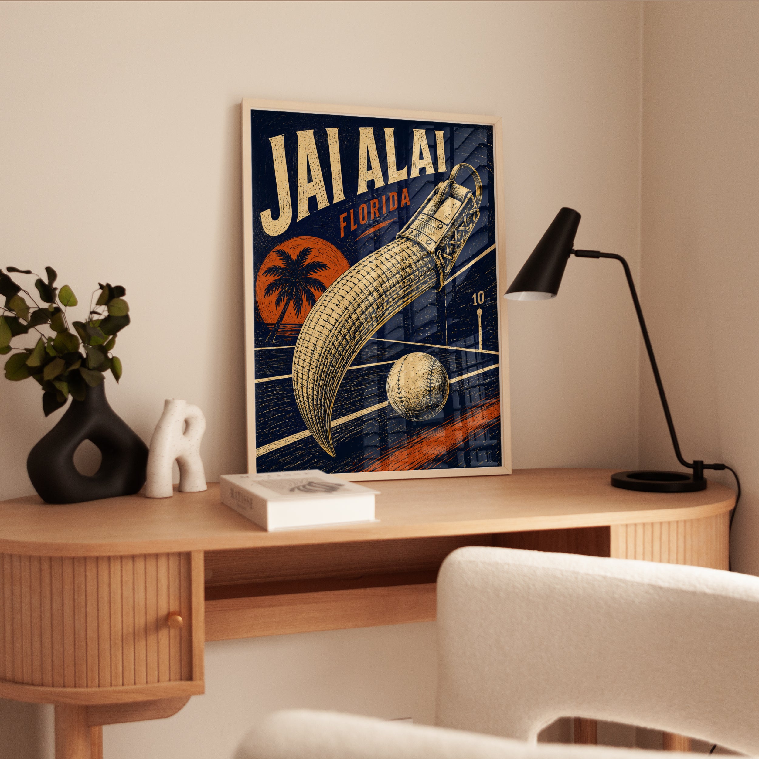 Jai Alai Poster – Florida Sports Print - interior