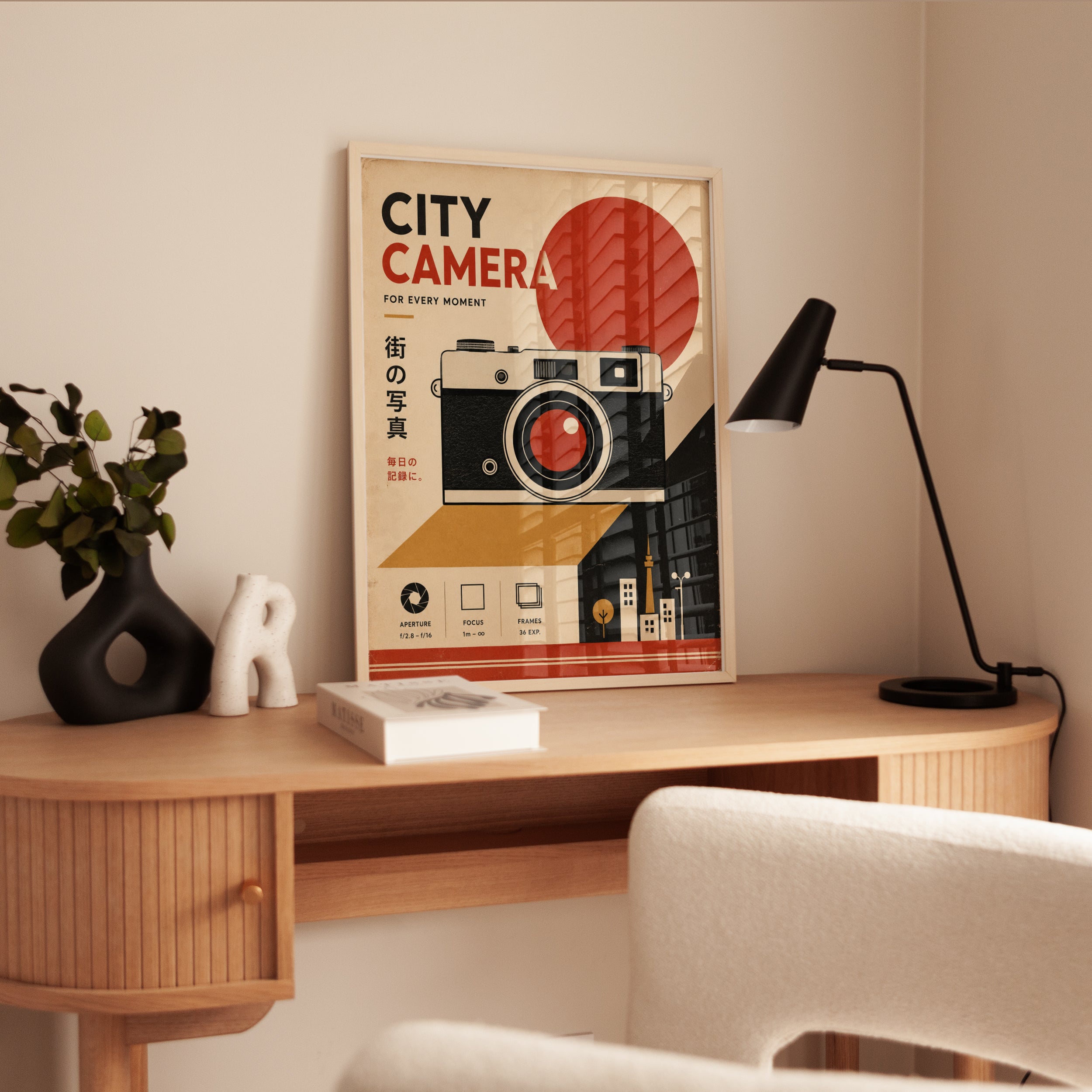 Vintage Camera Poster – Retro Photography Print - interior