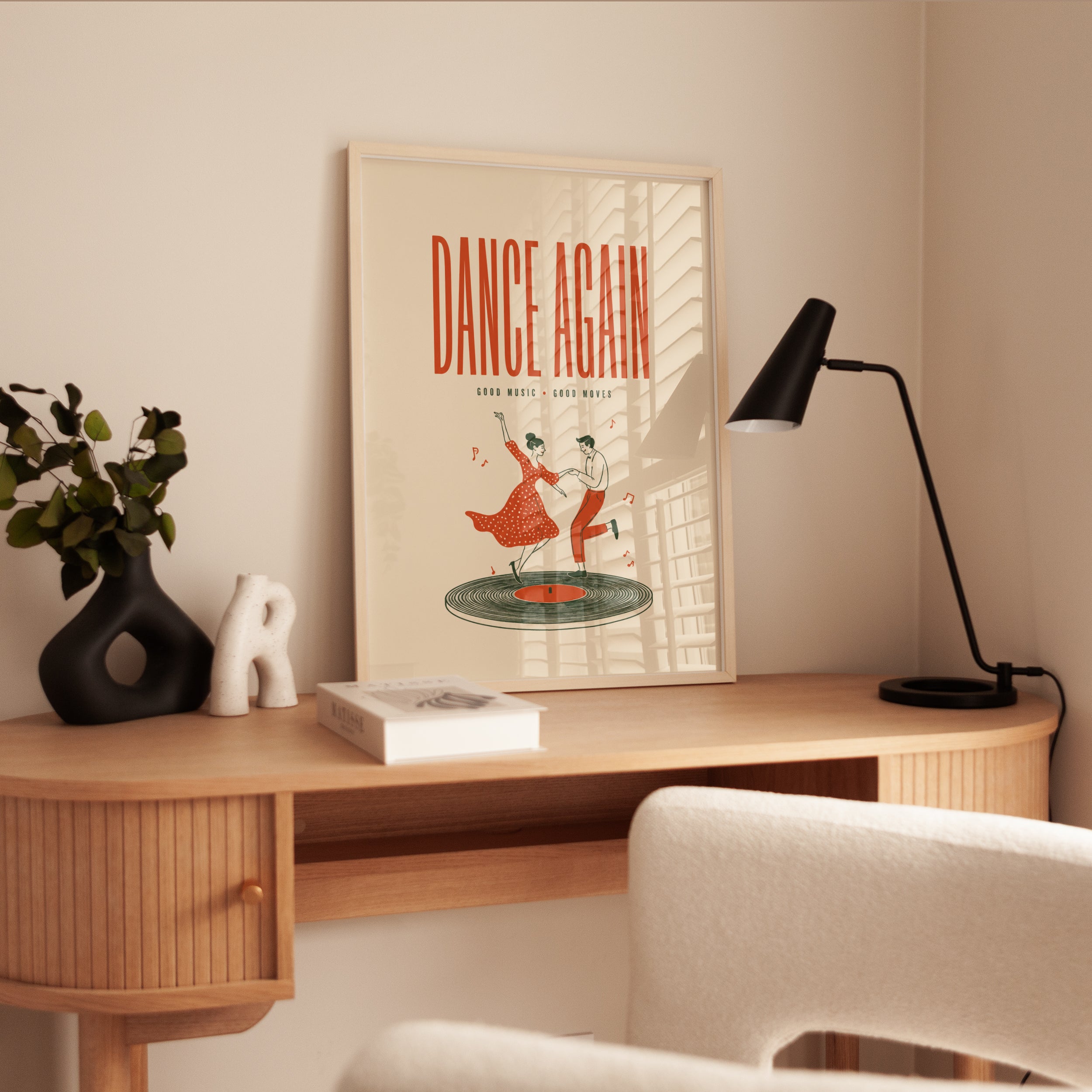 Vintage 1950s Dance Poster - interior