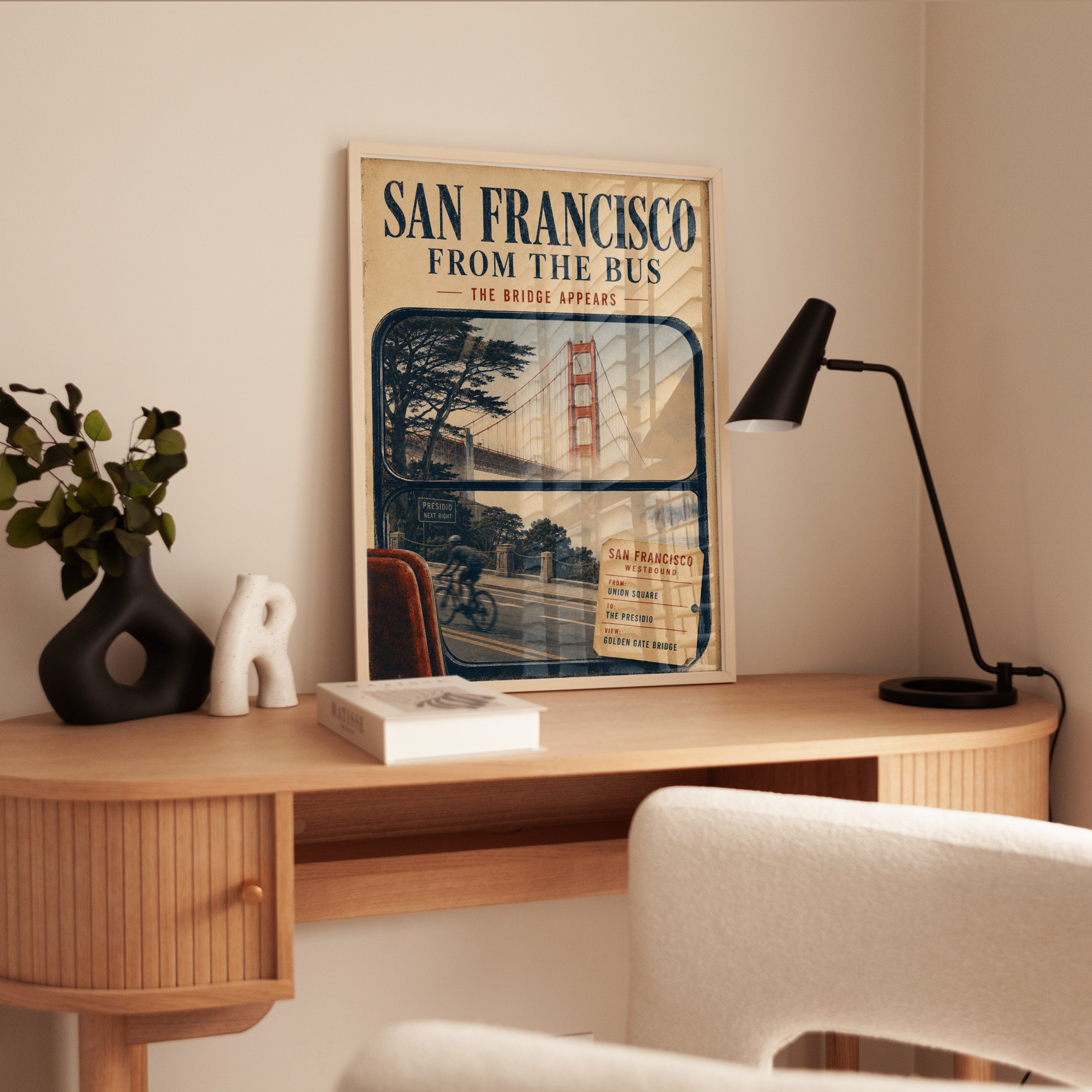 San Francisco Poster – Vintage Travel Print - interior