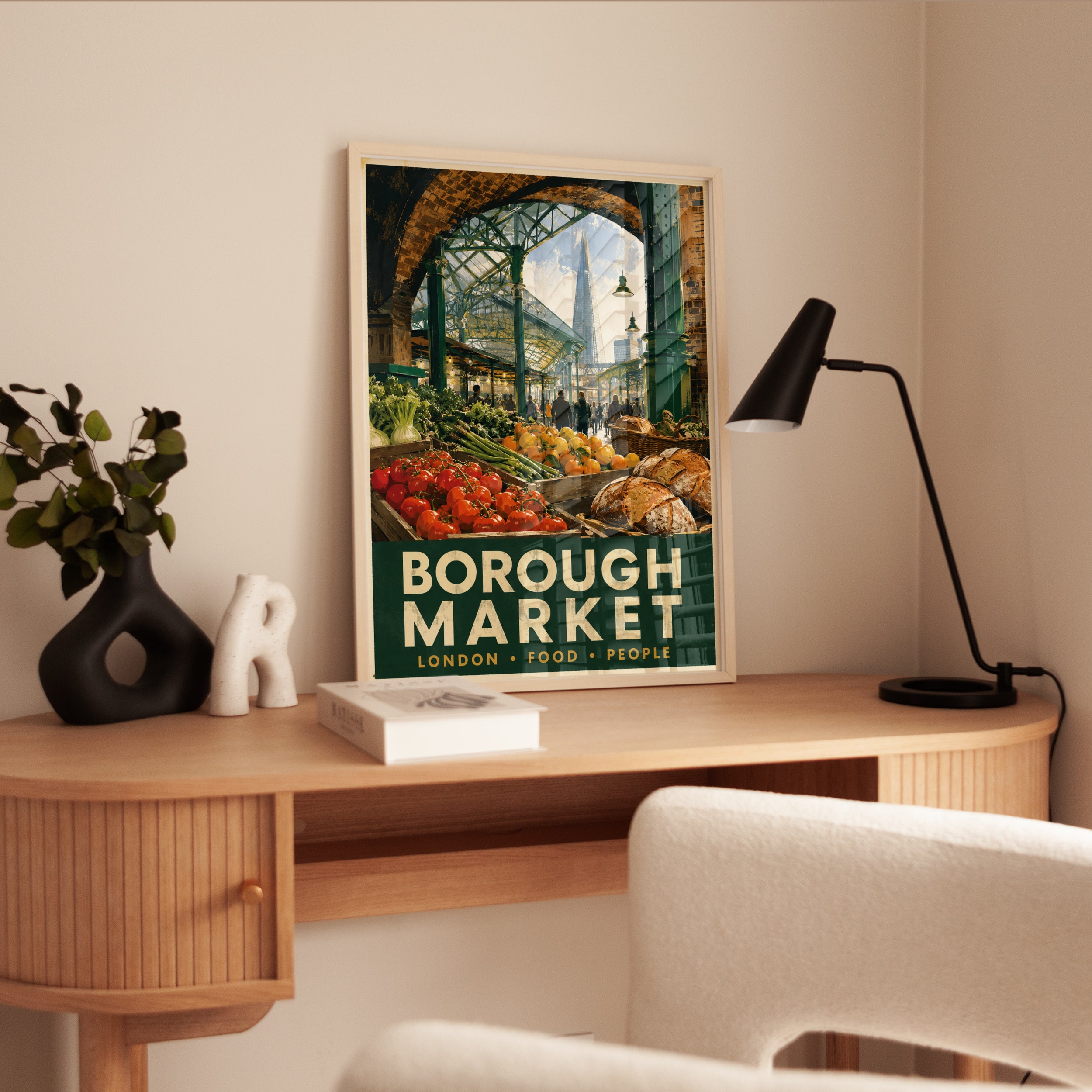 Borough Market London Food Print - interior