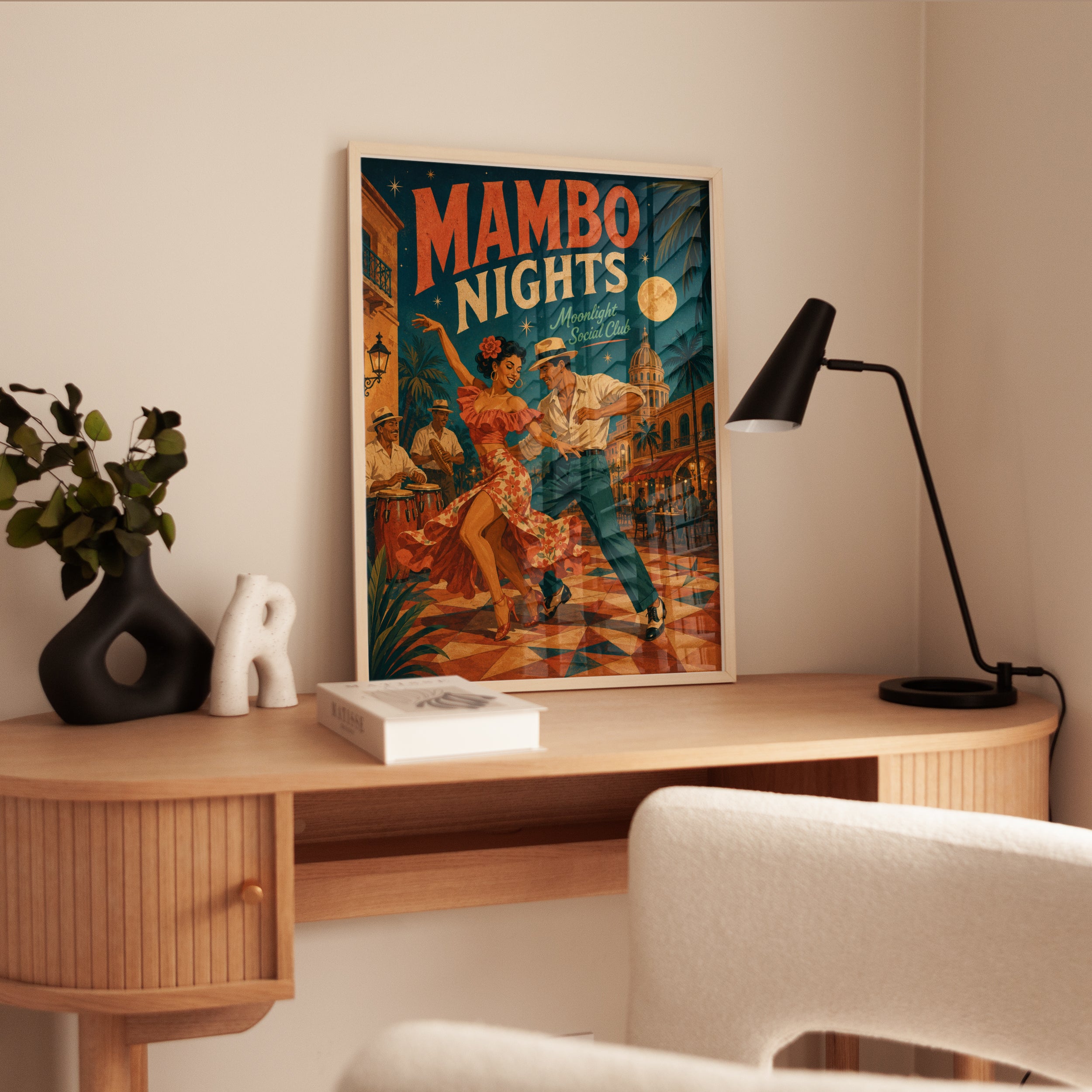 Vintage Dance Poster – Cuban Mambo Print - interior
