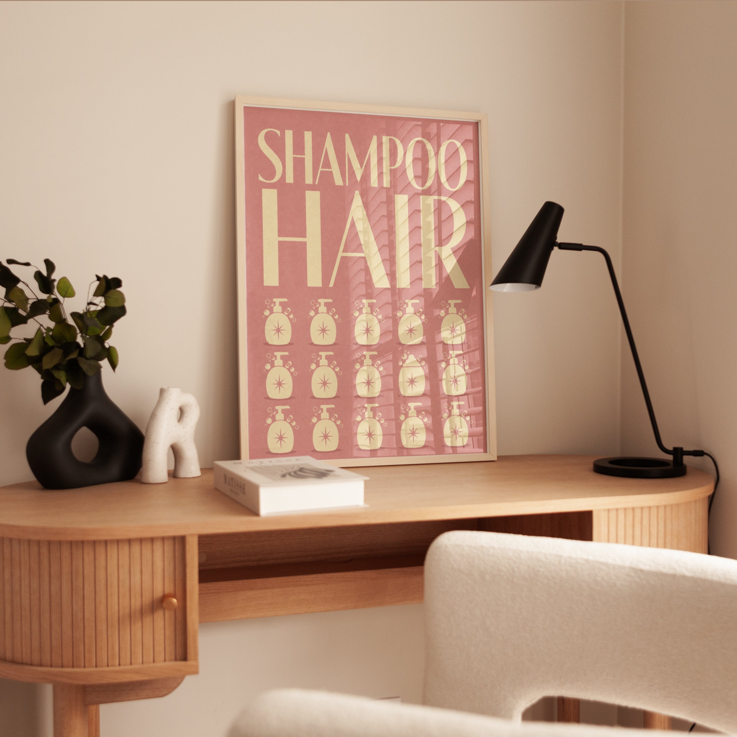 Retro Shampoo Poster Print - interior