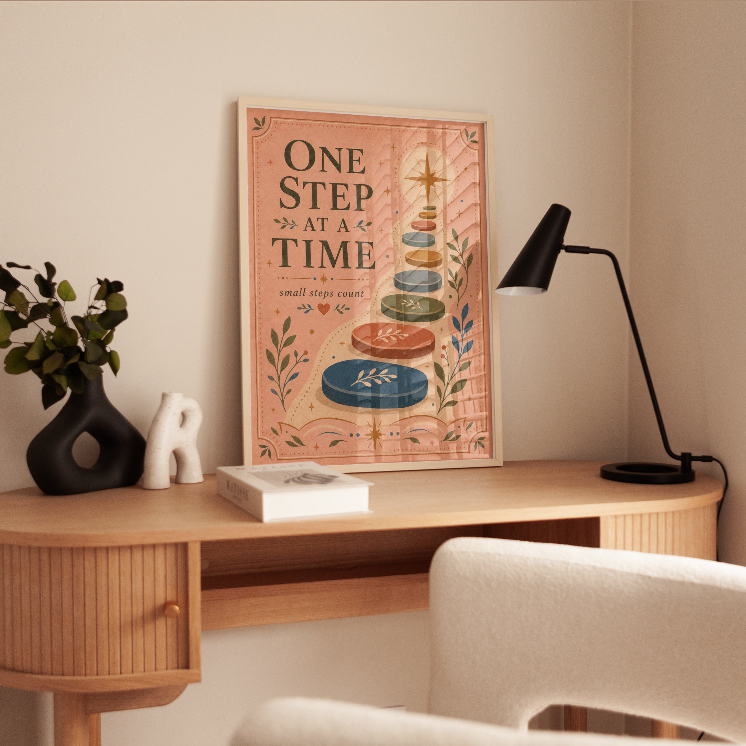 One Step at a Time Print - interior