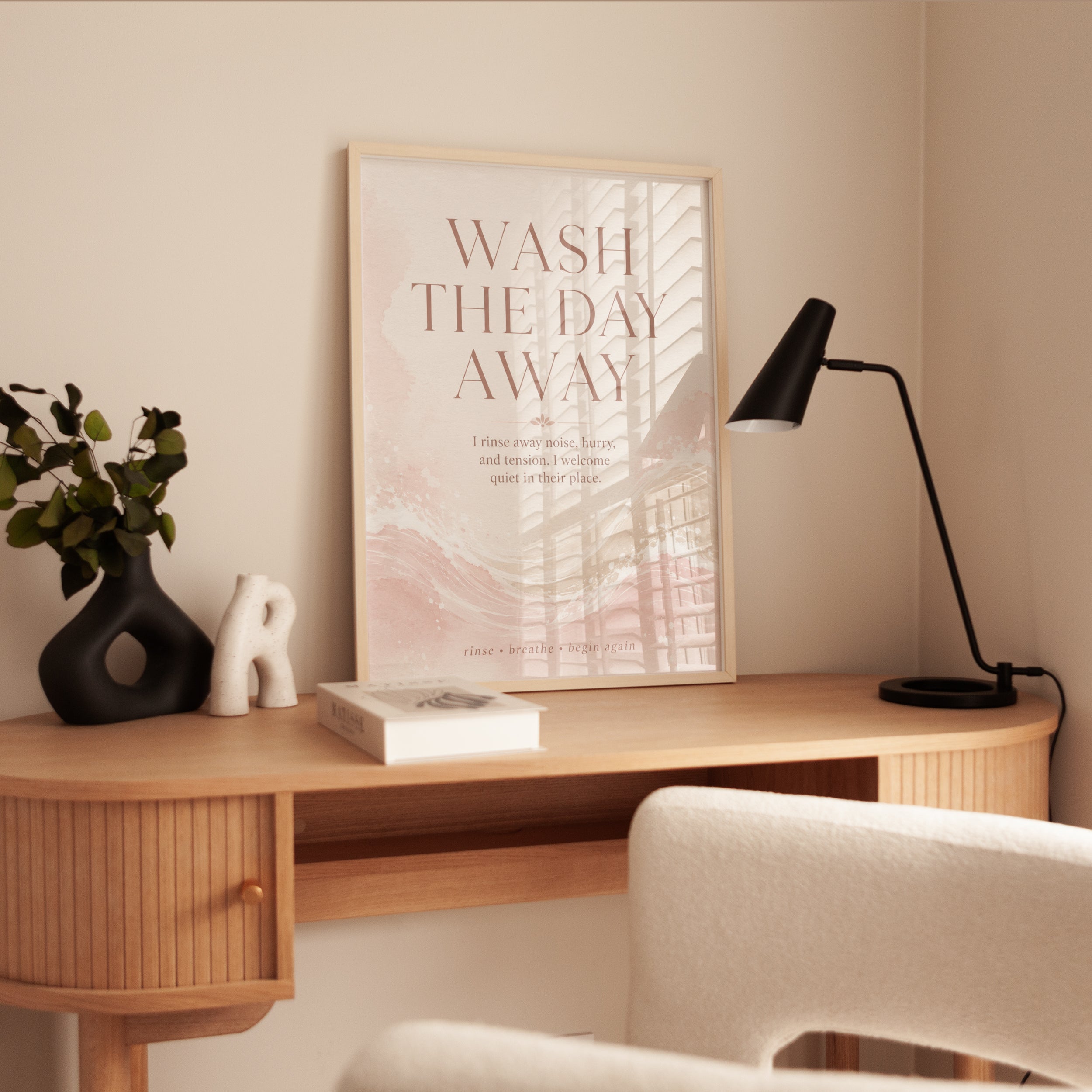Bathroom Affirmation Print - interior
