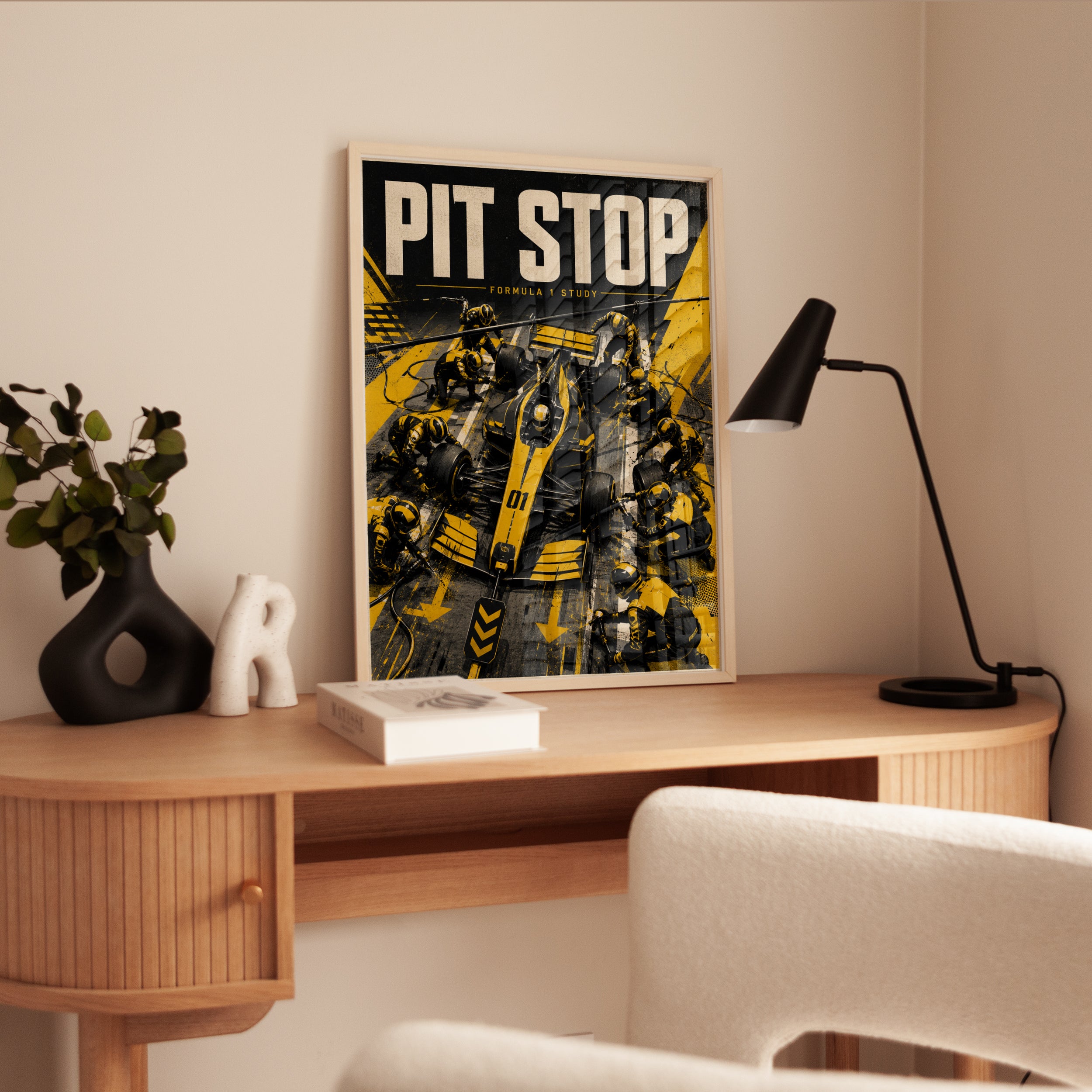 Formula 1 Pit Stop Print - interior