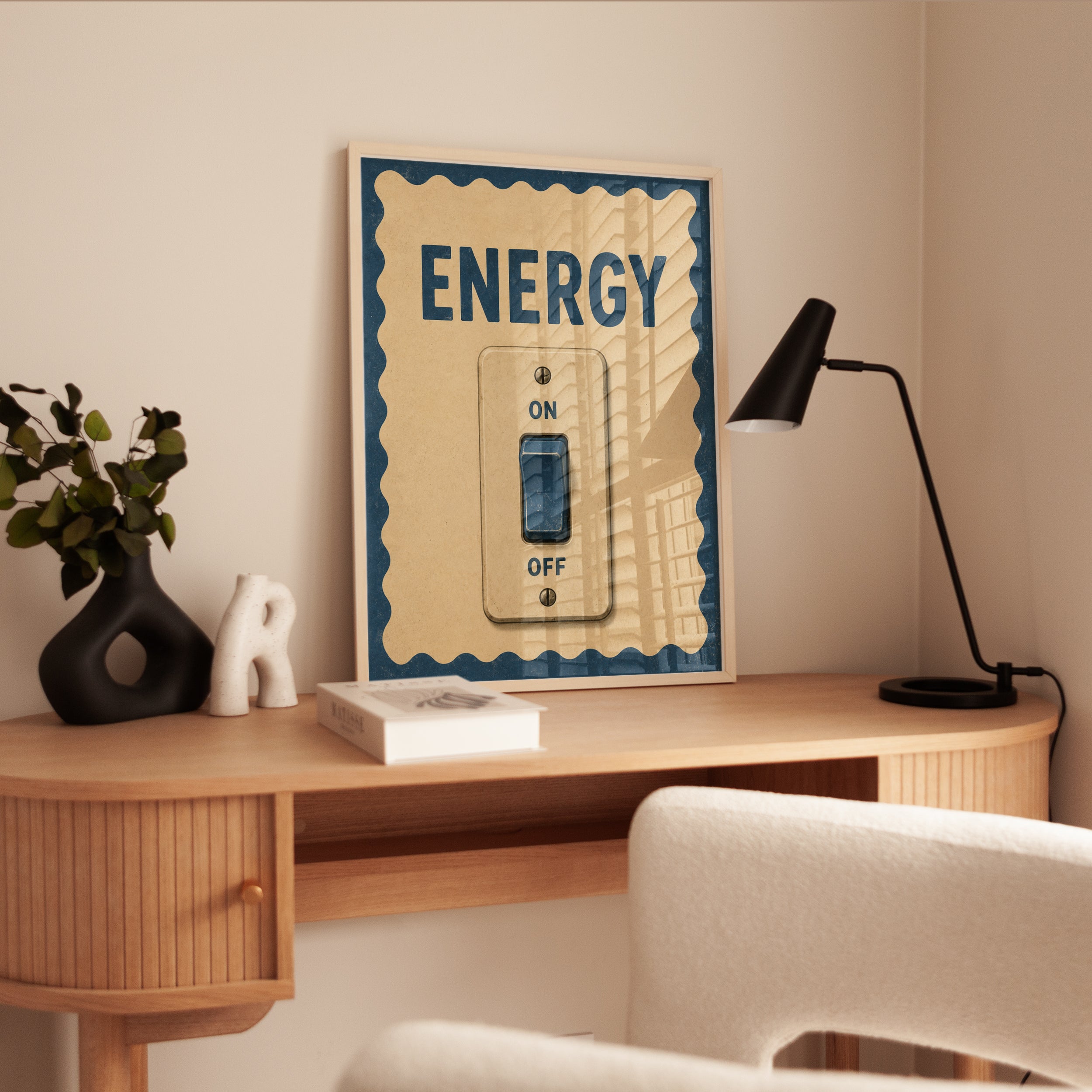 Motivational Wall Art – Energy Quote Print - interior