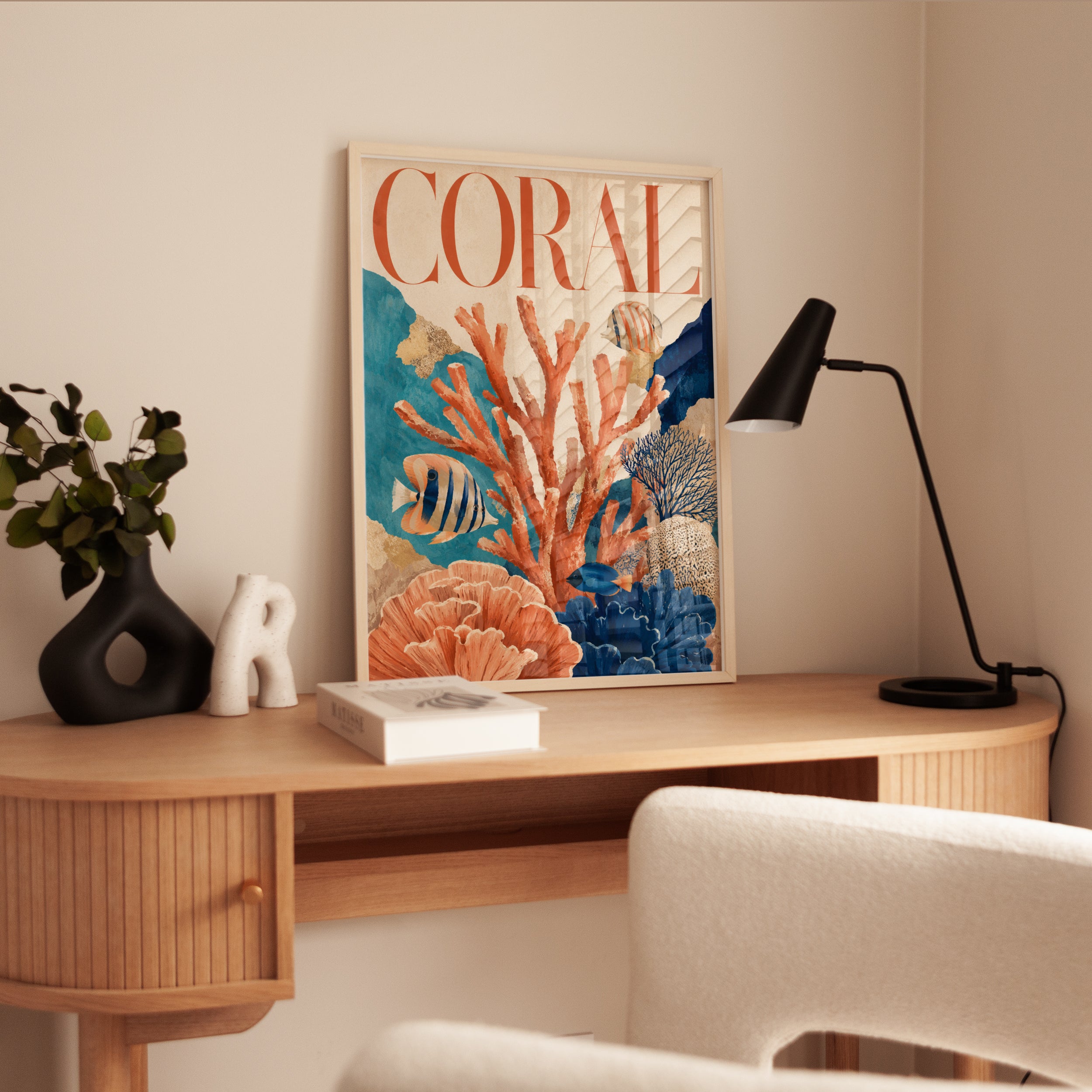 Coral Reef Wall Art – Ocean Print - interior
