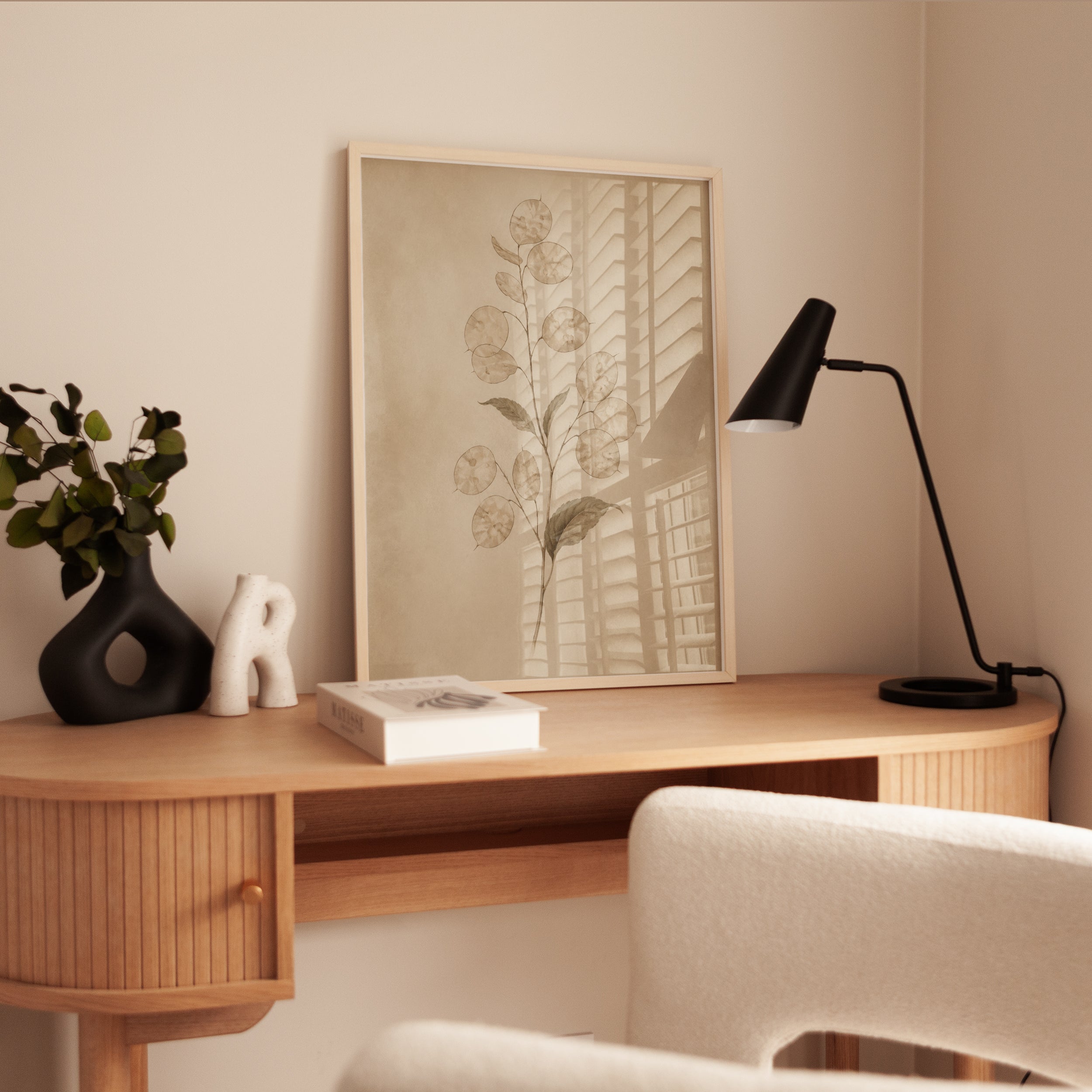 Botanical Eucalyptus Print — Pressed Plant Illustration - interior