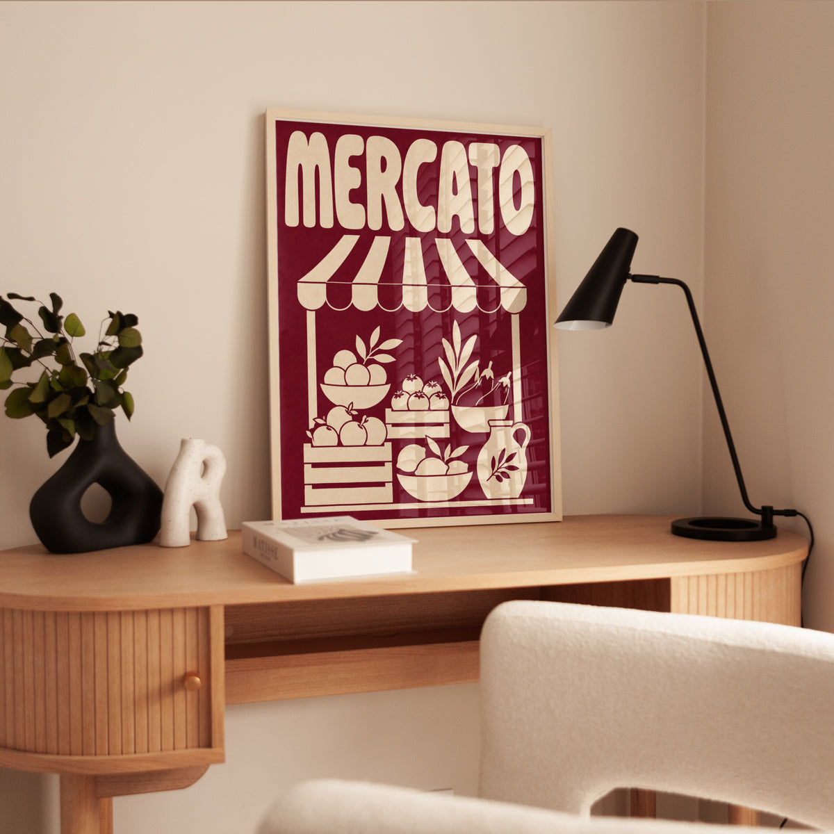 Mercato Market Stall Print - interior