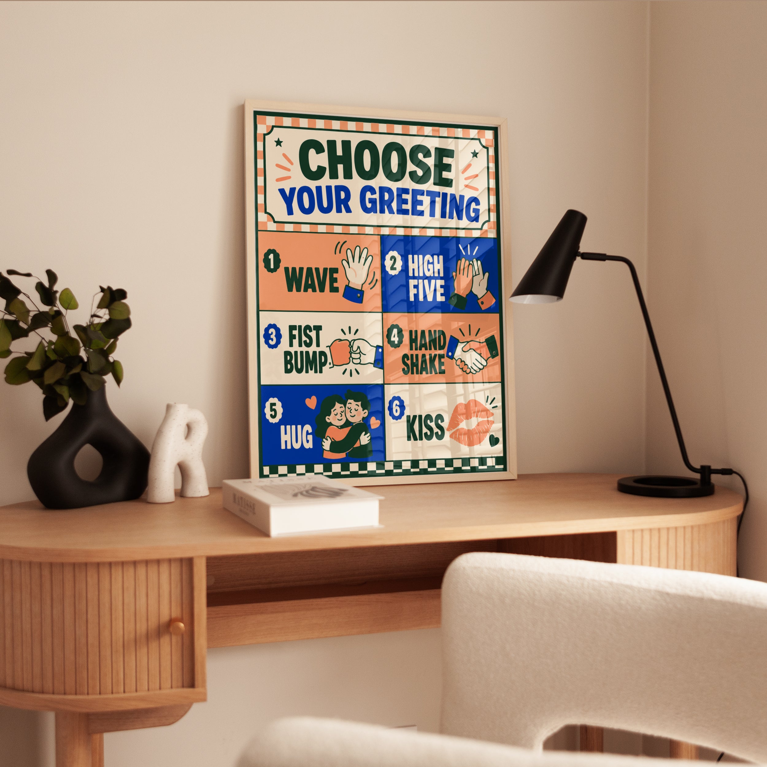 Playful Greeting Poster - interior