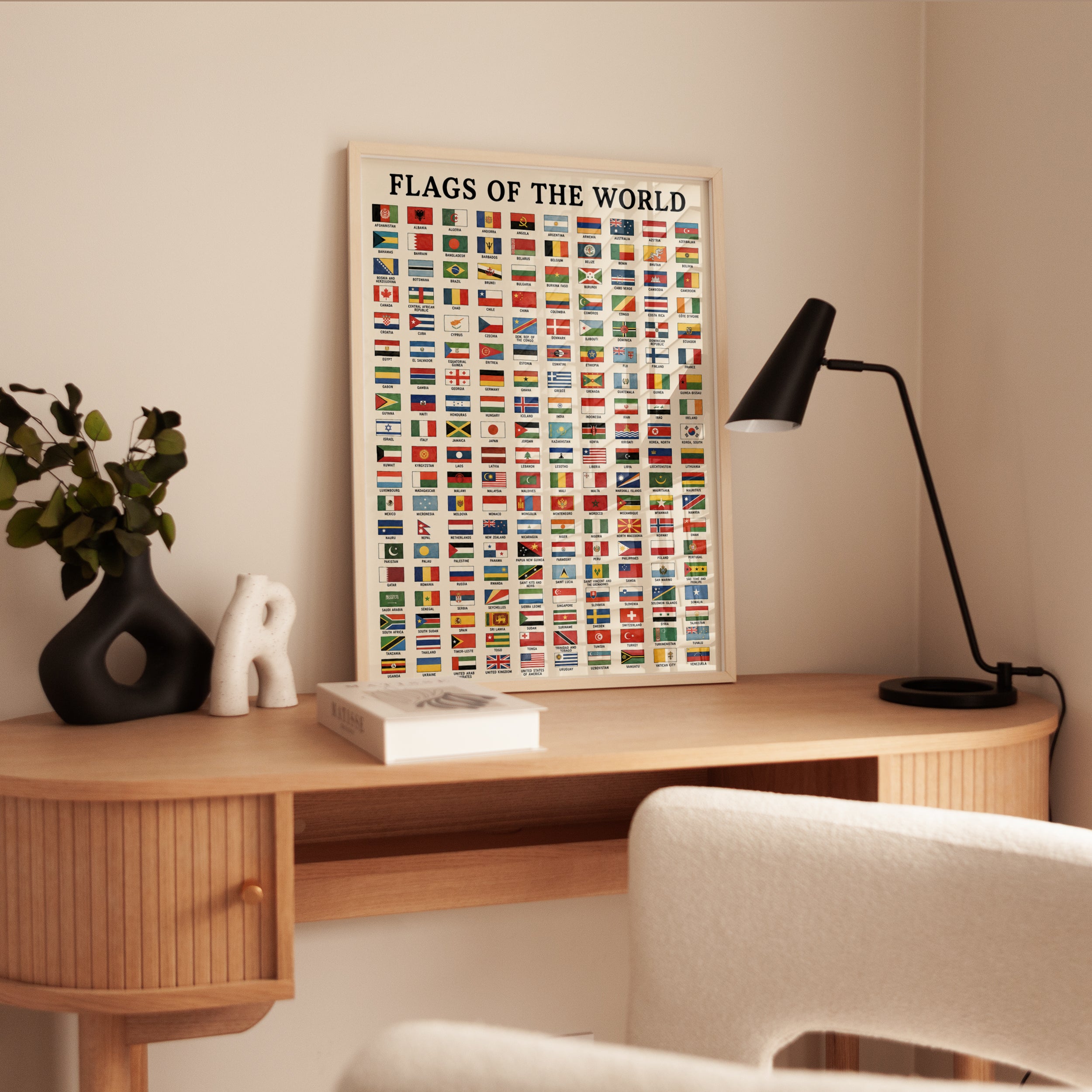 Flags of the World Educational Poster: International Reference Chart - interior