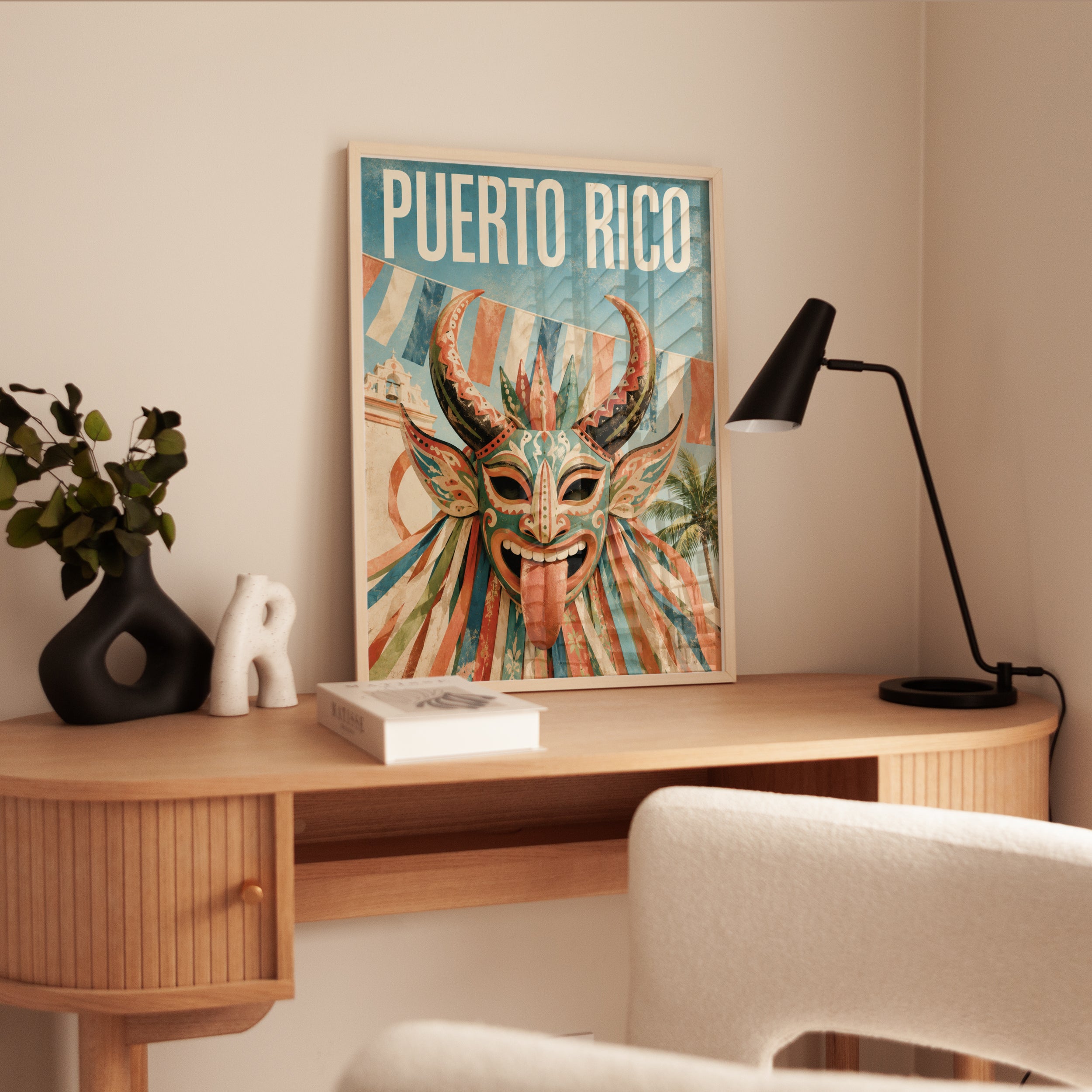 Puerto Rico Poster – Vintage Travel Wall Art - interior