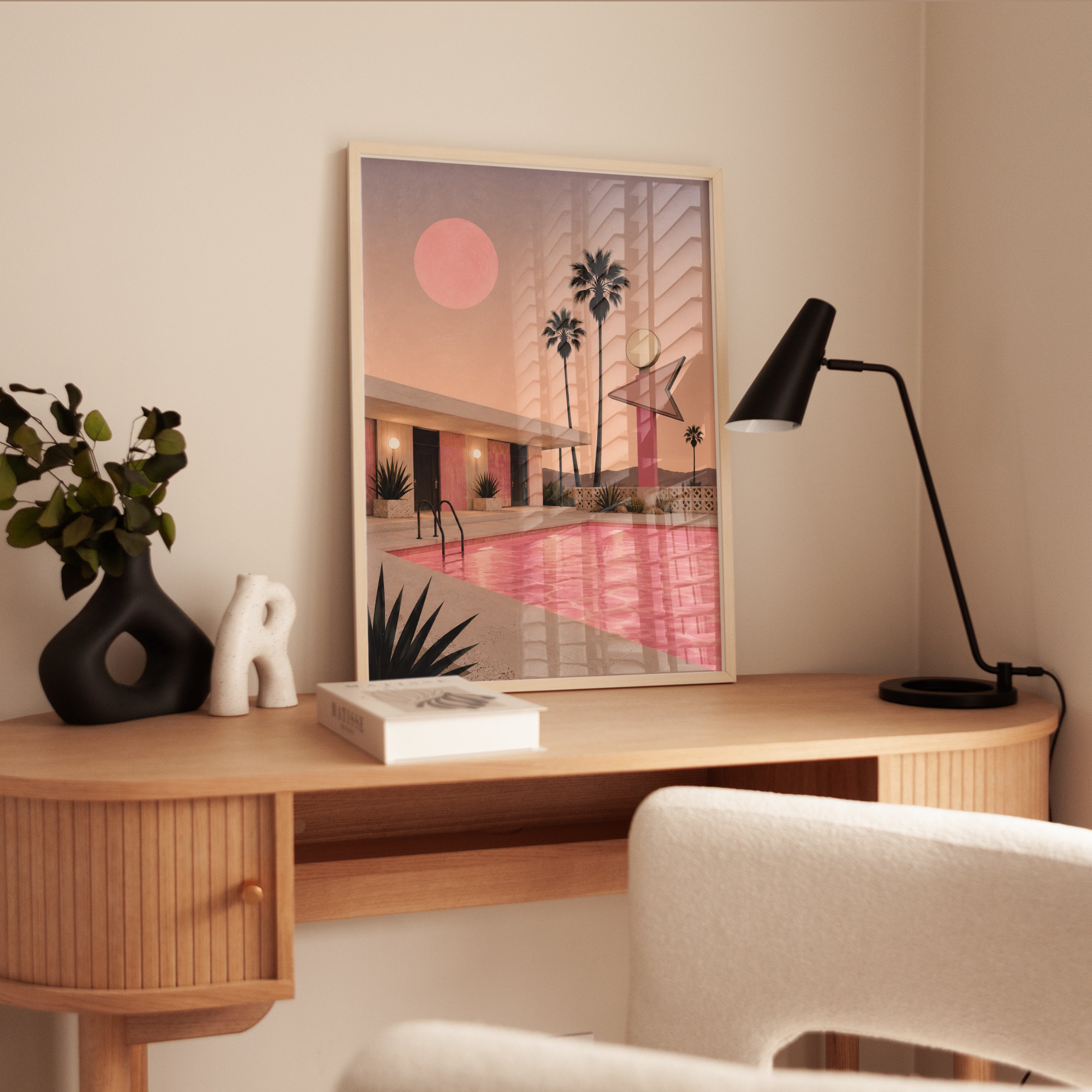 Mid Century Modern Palm Springs Pool - interior