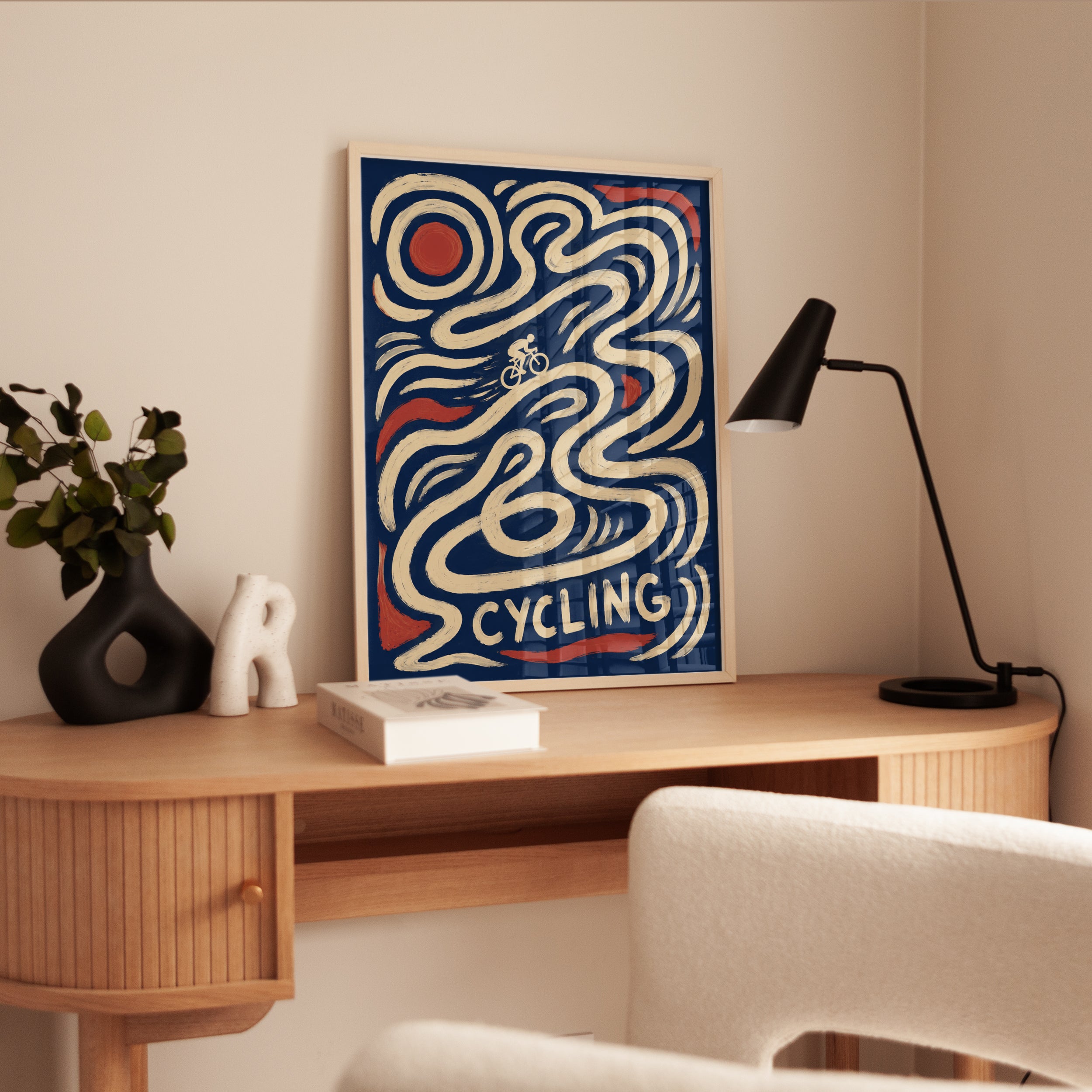 Cycling Poster – Retro Sports Wall Art - interior