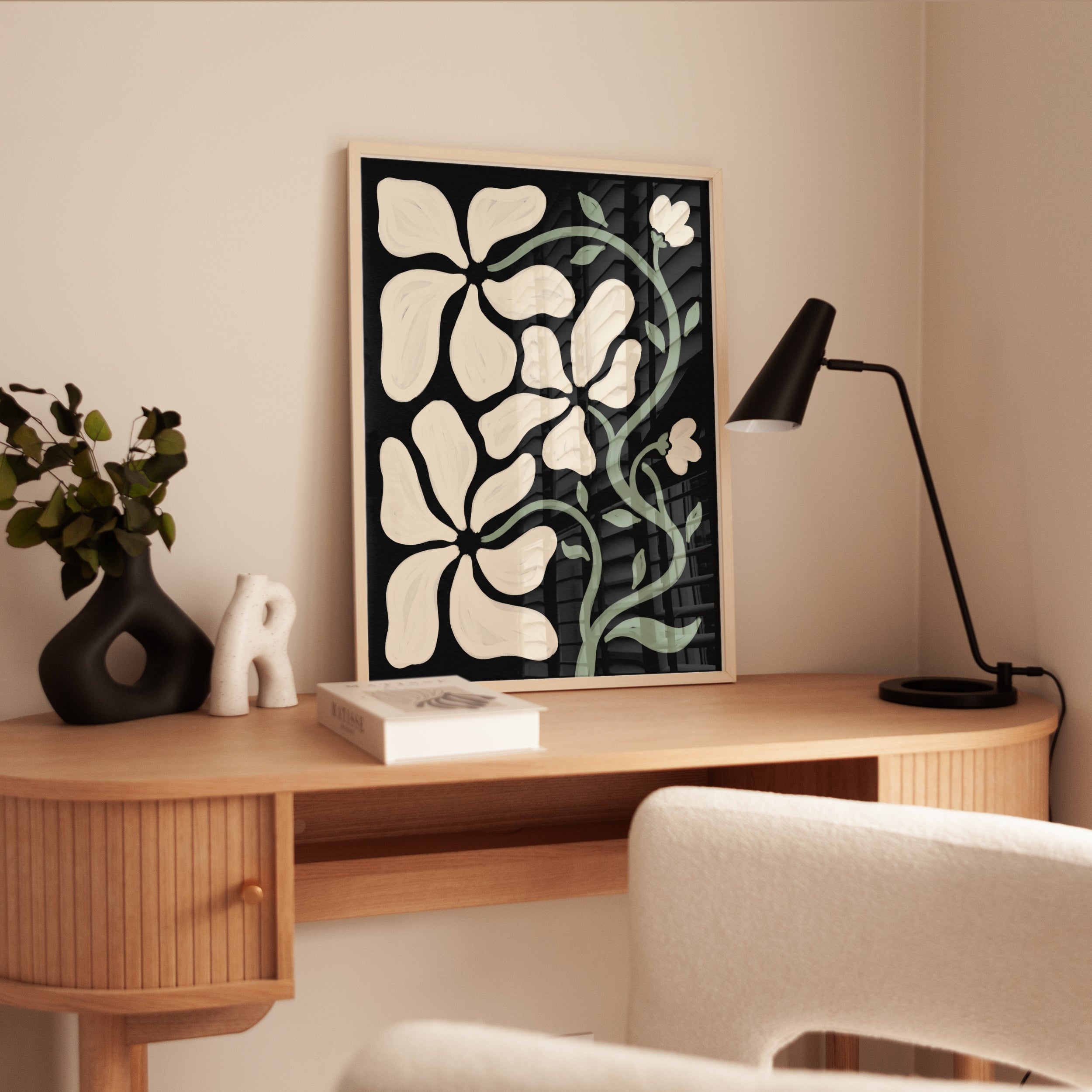 Matisse Style Floral Poster - interior