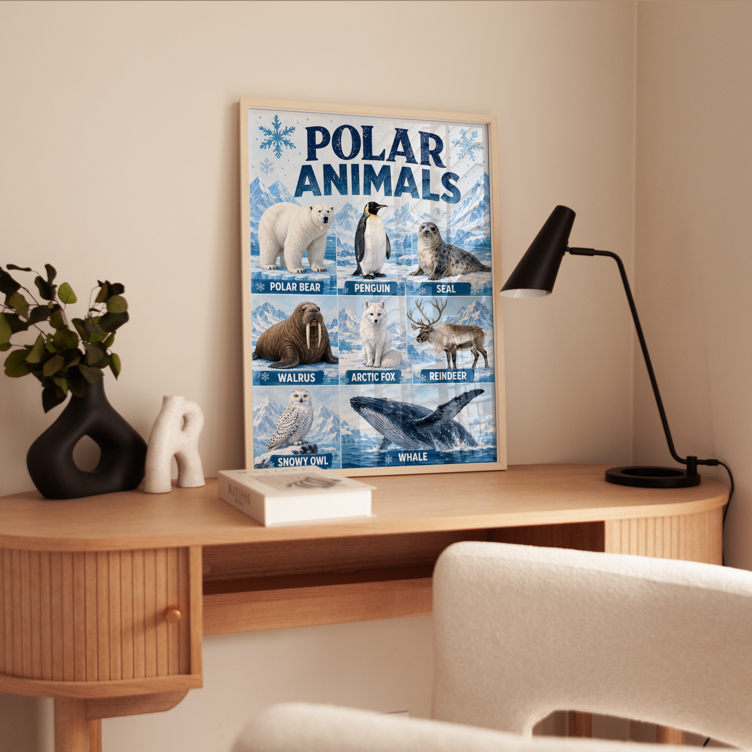 Polar Animals Poster - interior