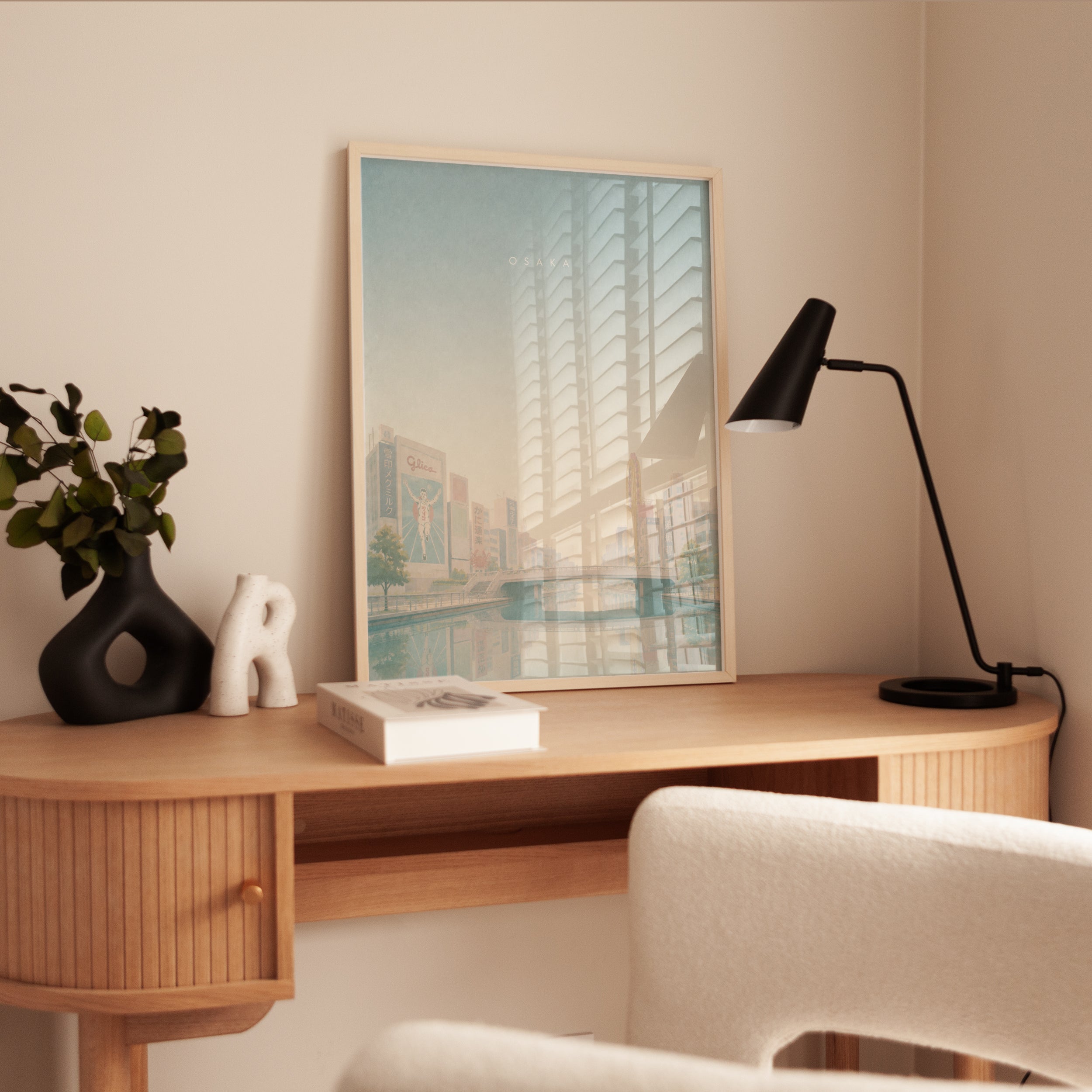 Osaka Print – Japan City Poster - interior