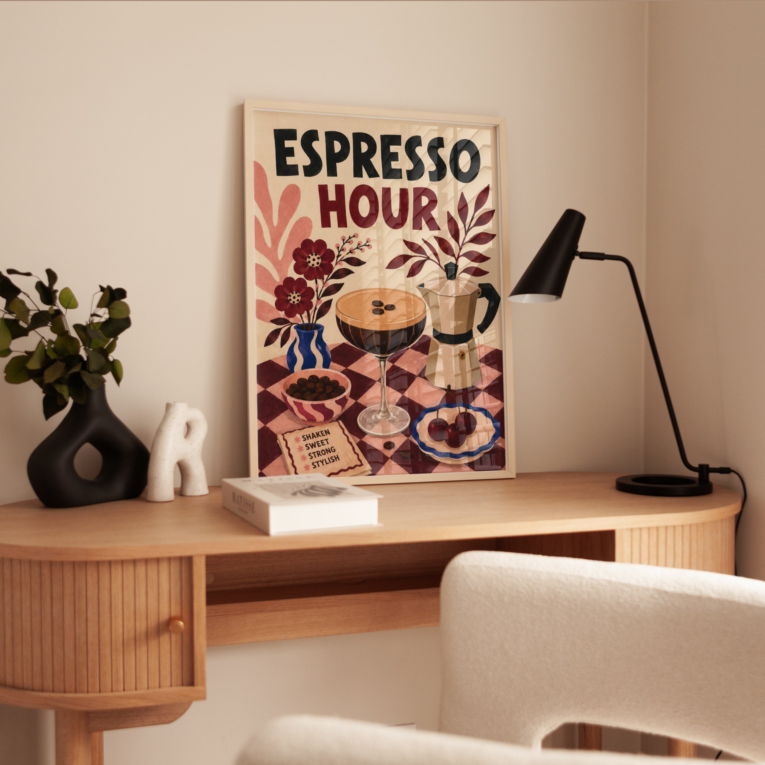 Coffee Bar Wall Art – Espresso Kitchen Print - interior