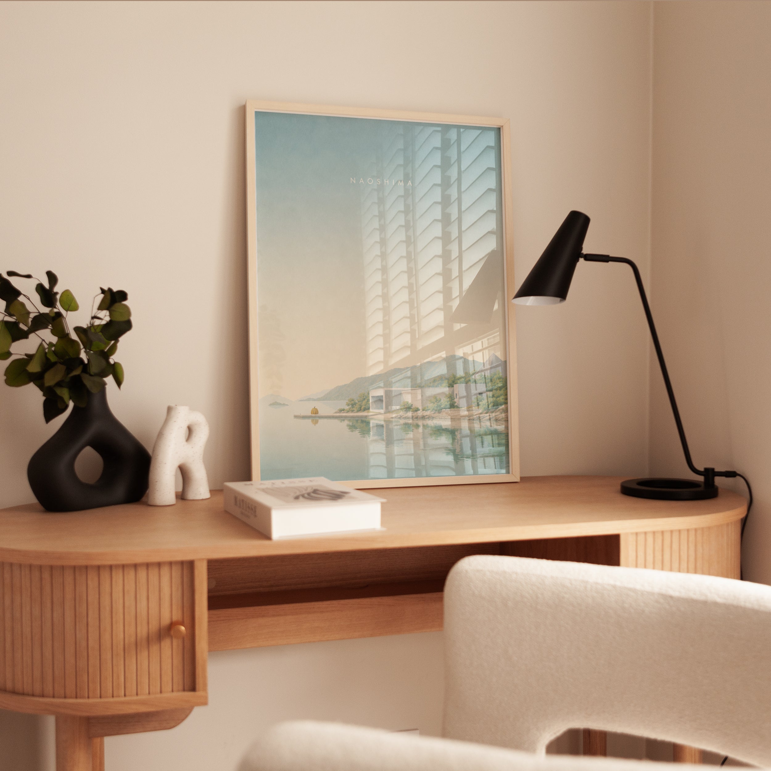 Naoshima Island Architecture Print: Minimalist Japanese Landscape - interior