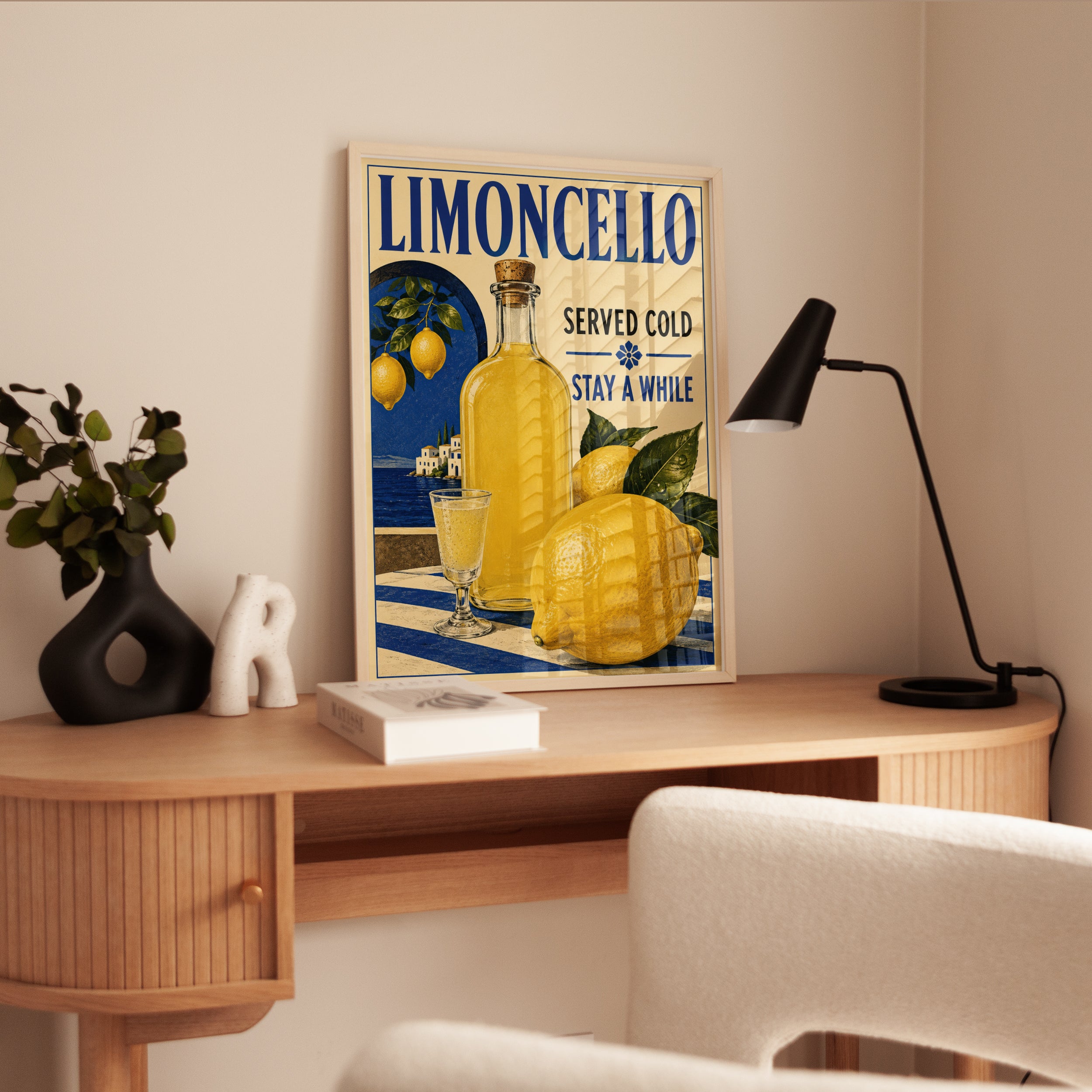 Limoncello Wall Art – Italian Kitchen Decor - interior