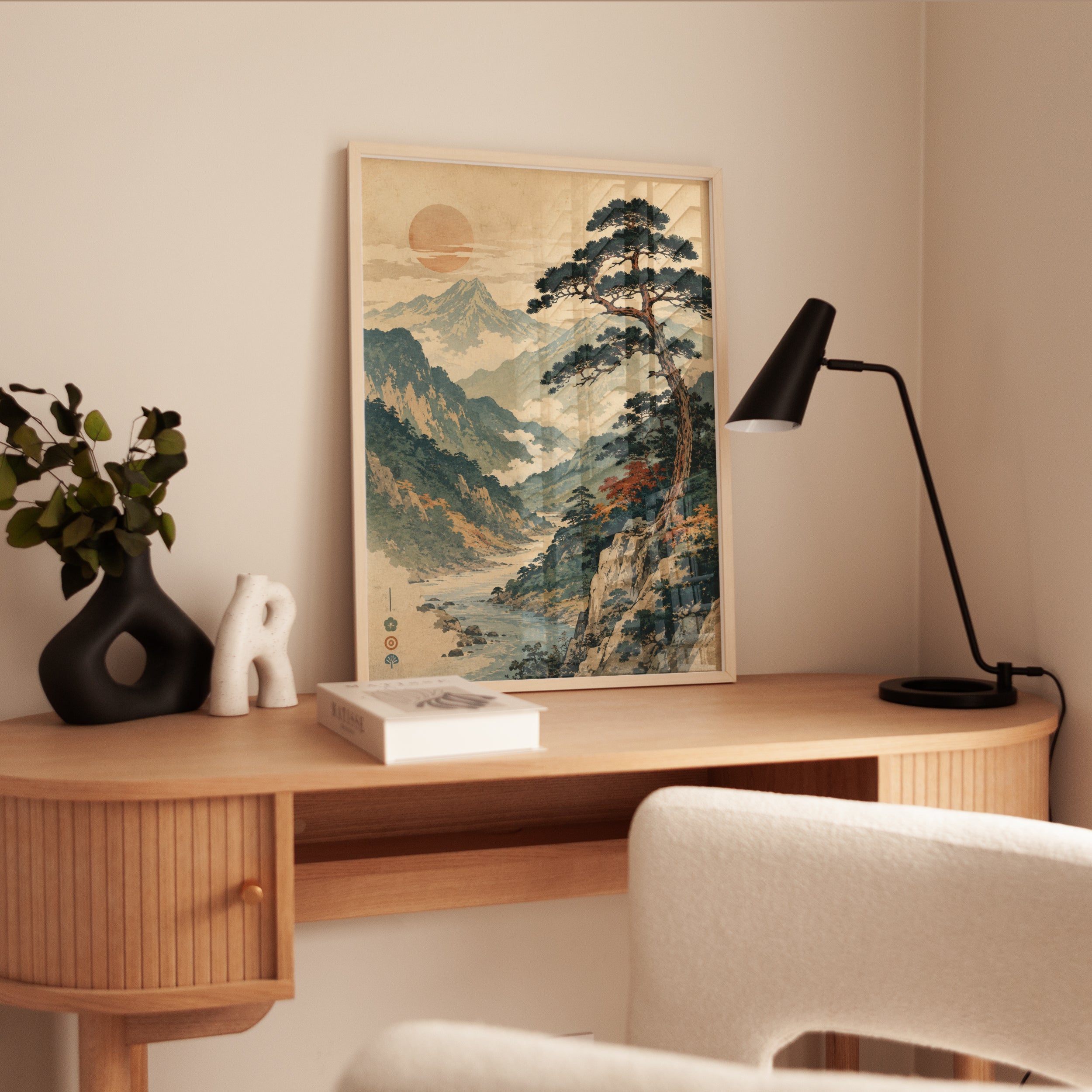 Japanese Mountain Print - interior