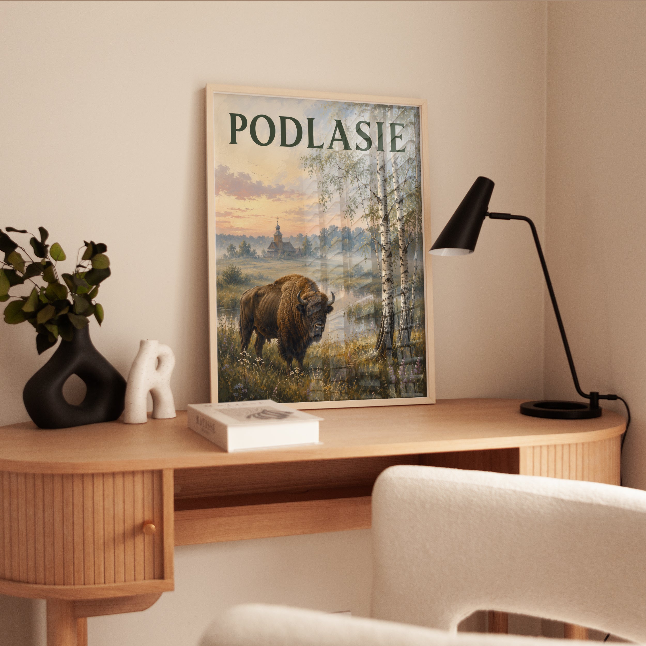 Bison Wall Art – Polish Nature Poster - interior