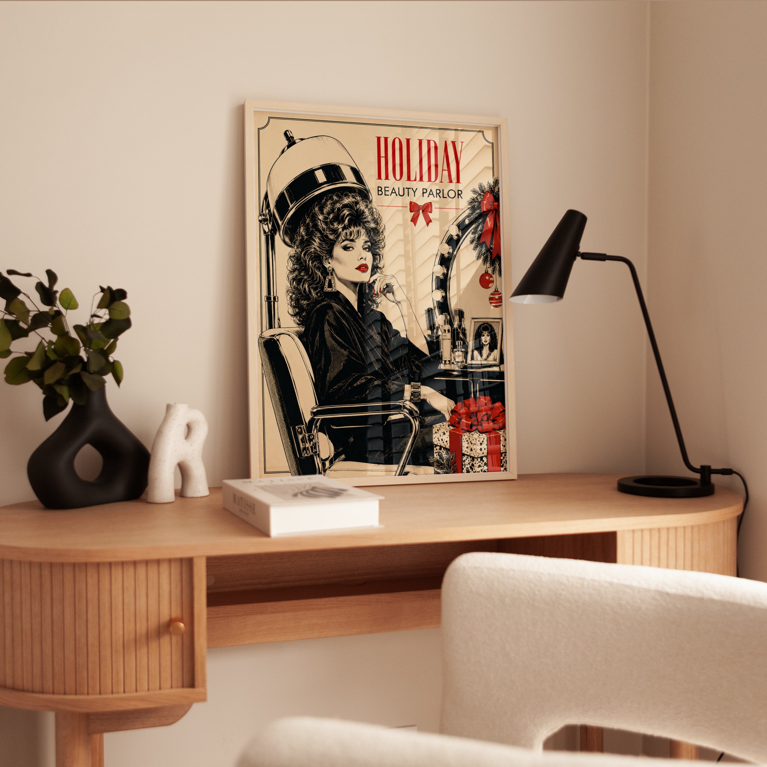 Beauty Salon Wall Art – Retro Hair Salon Decor - interior