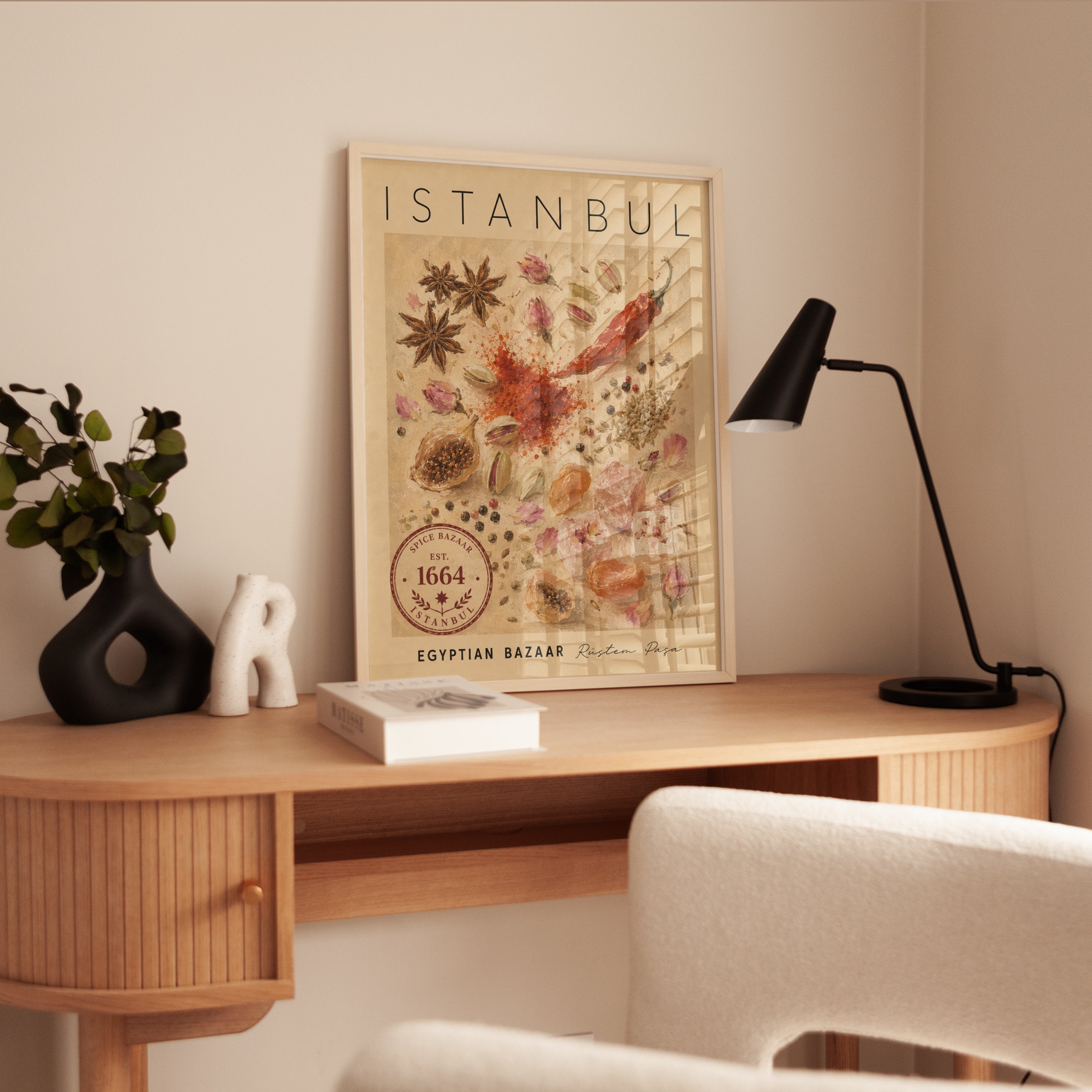Istanbul Travel Poster - interior