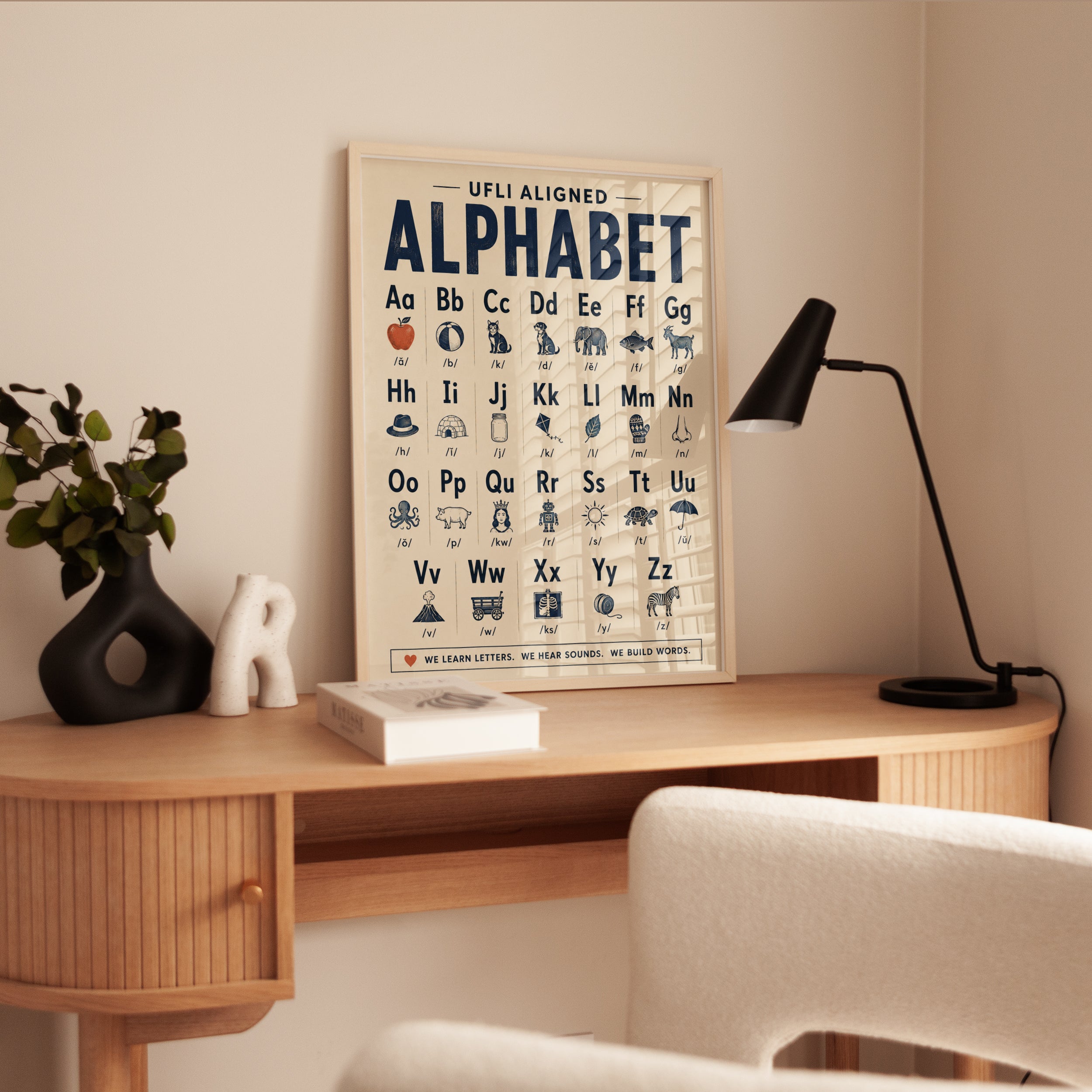 Alphabet Poster – Educational Wall Art - interior